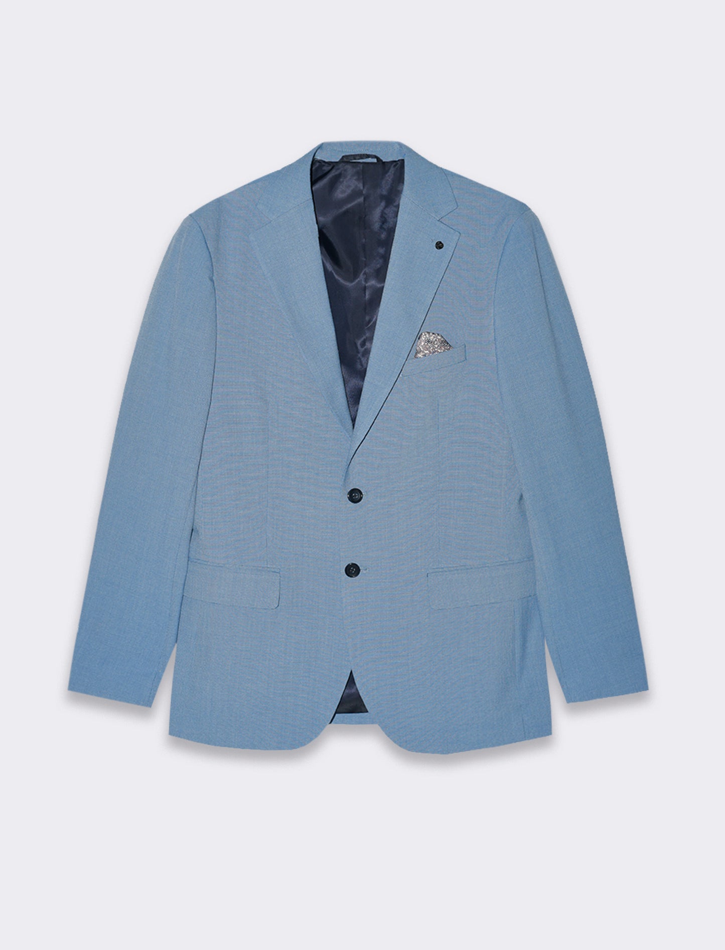 Man's fil-a-fil suit blazer - Sky blue