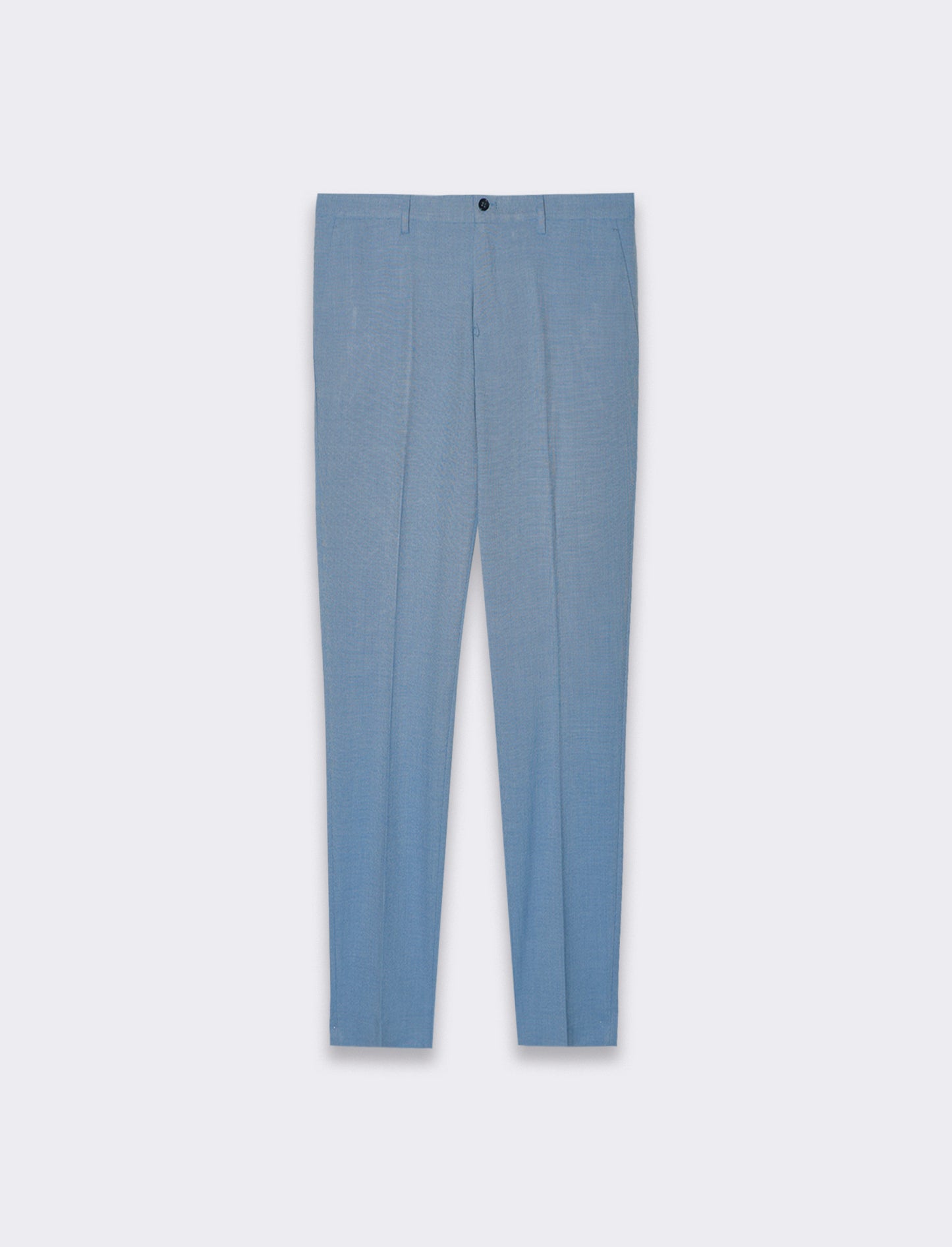 Pantaloni da completo effetto fil a fil da uomo - Celeste