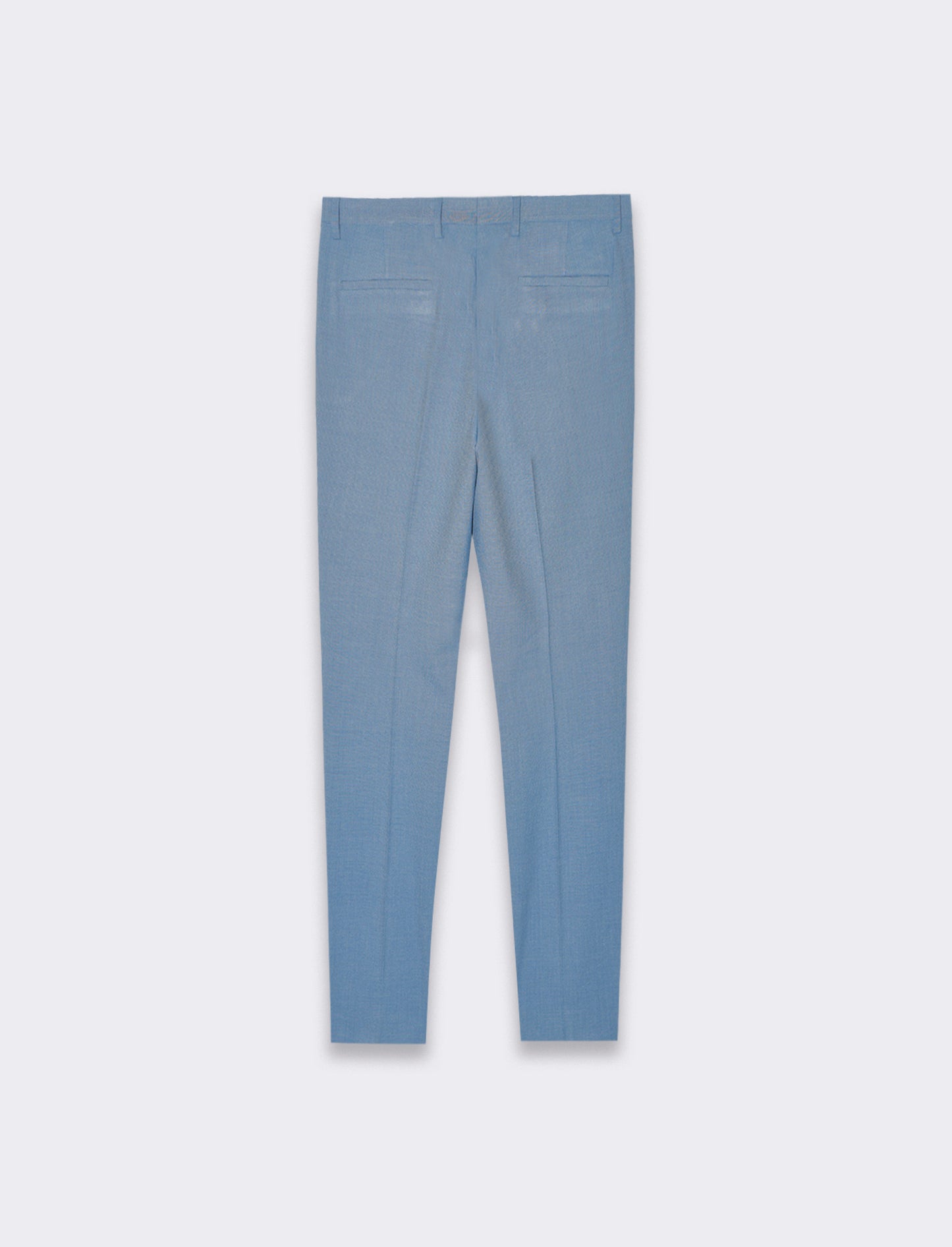 Pantaloni da completo effetto fil a fil da uomo - Celeste