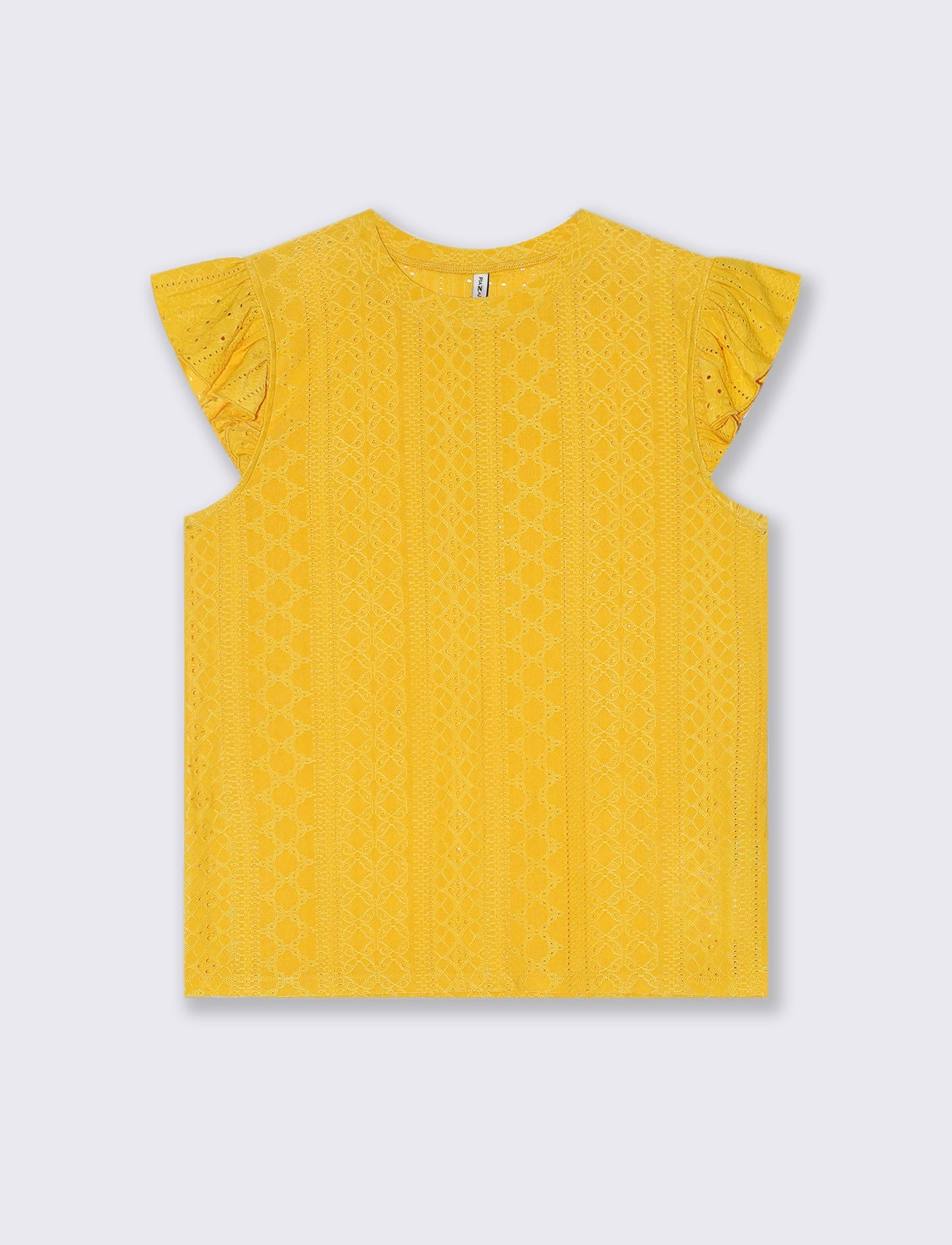 Top in pizzo da donna - Giallo limone