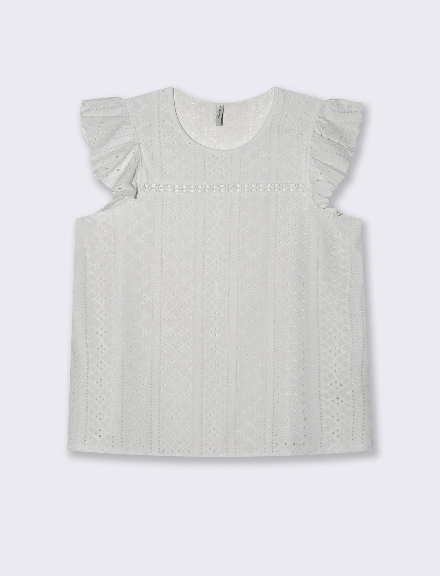 Top in pizzo da donna - Bianco