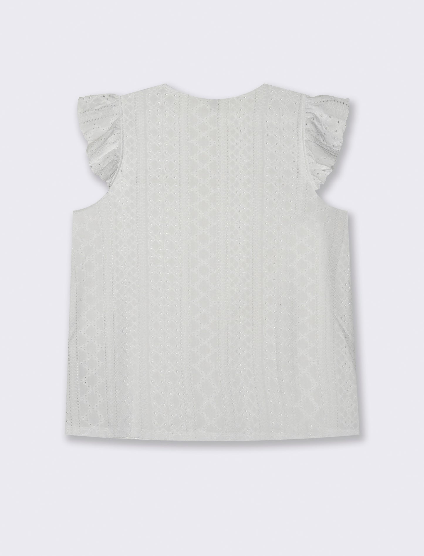 Top in pizzo da donna - Bianco
