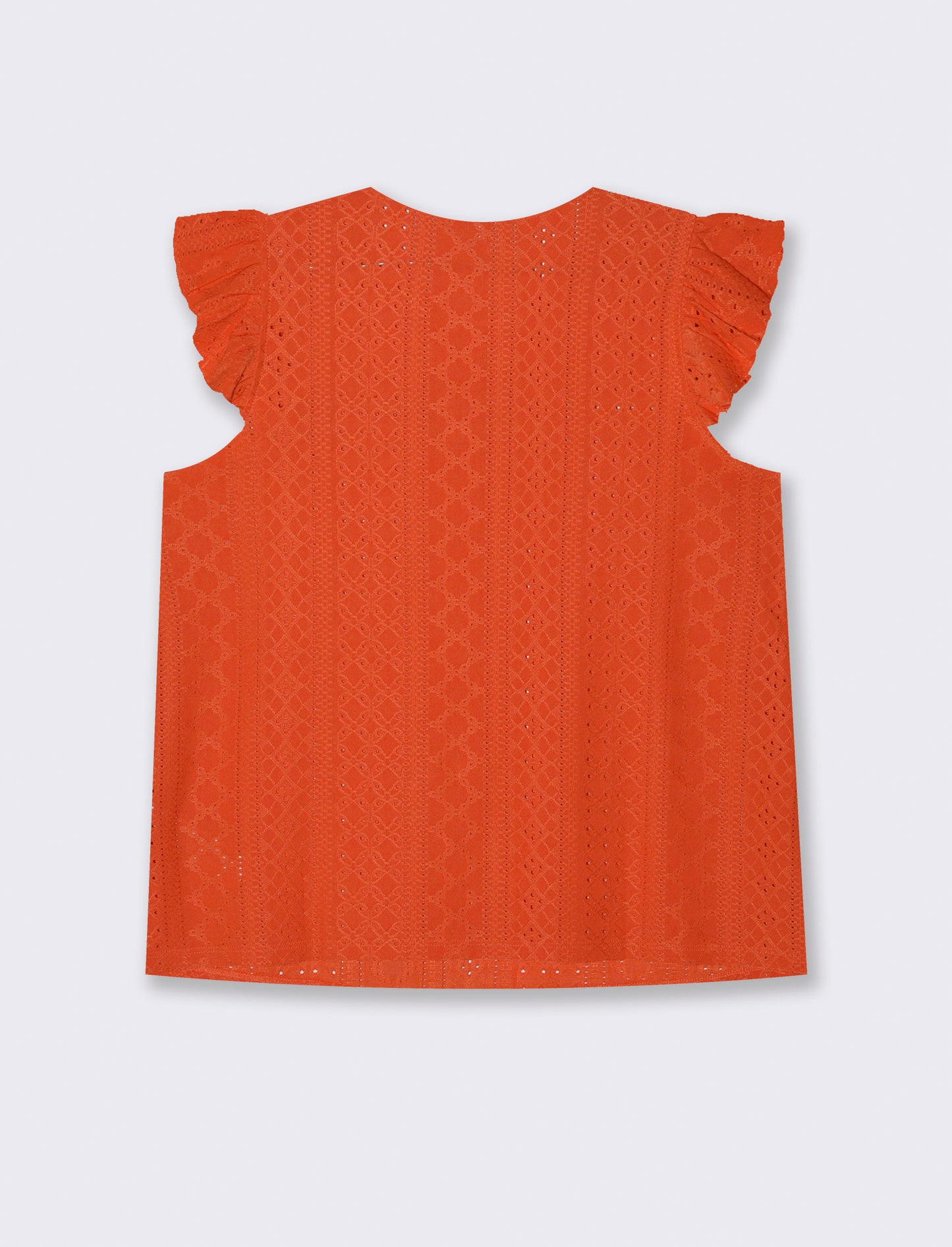 Top in pizzo da donna - Arancio