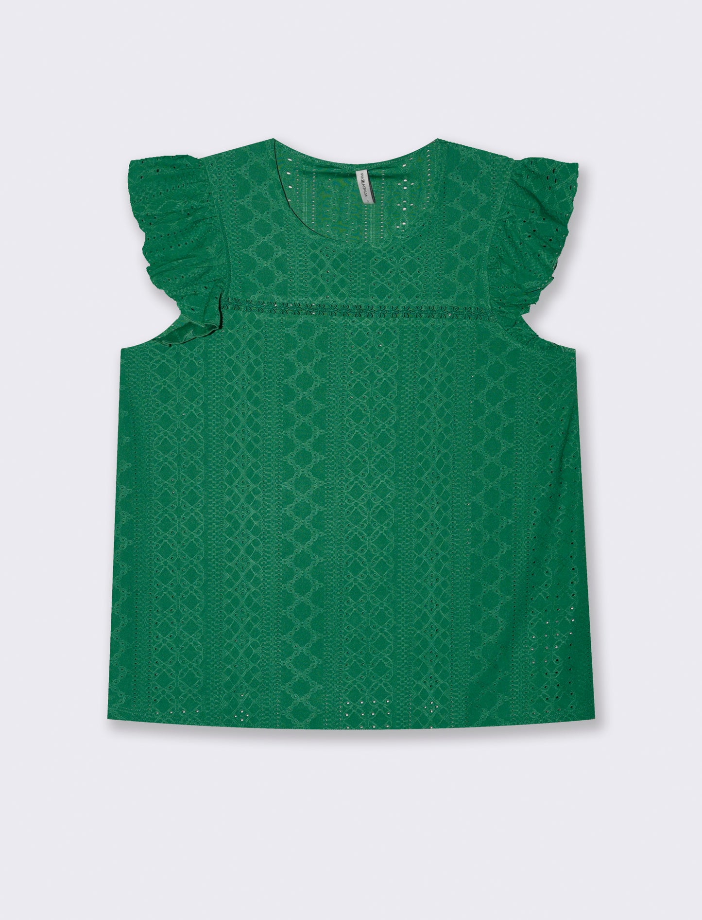 Top in pizzo da donna - Verde prato