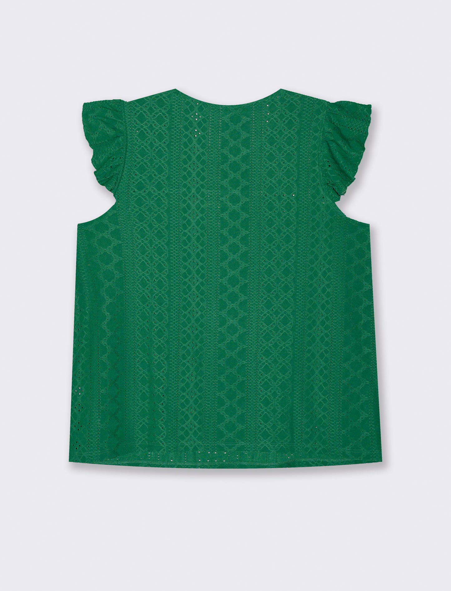 Top in pizzo da donna - Verde prato