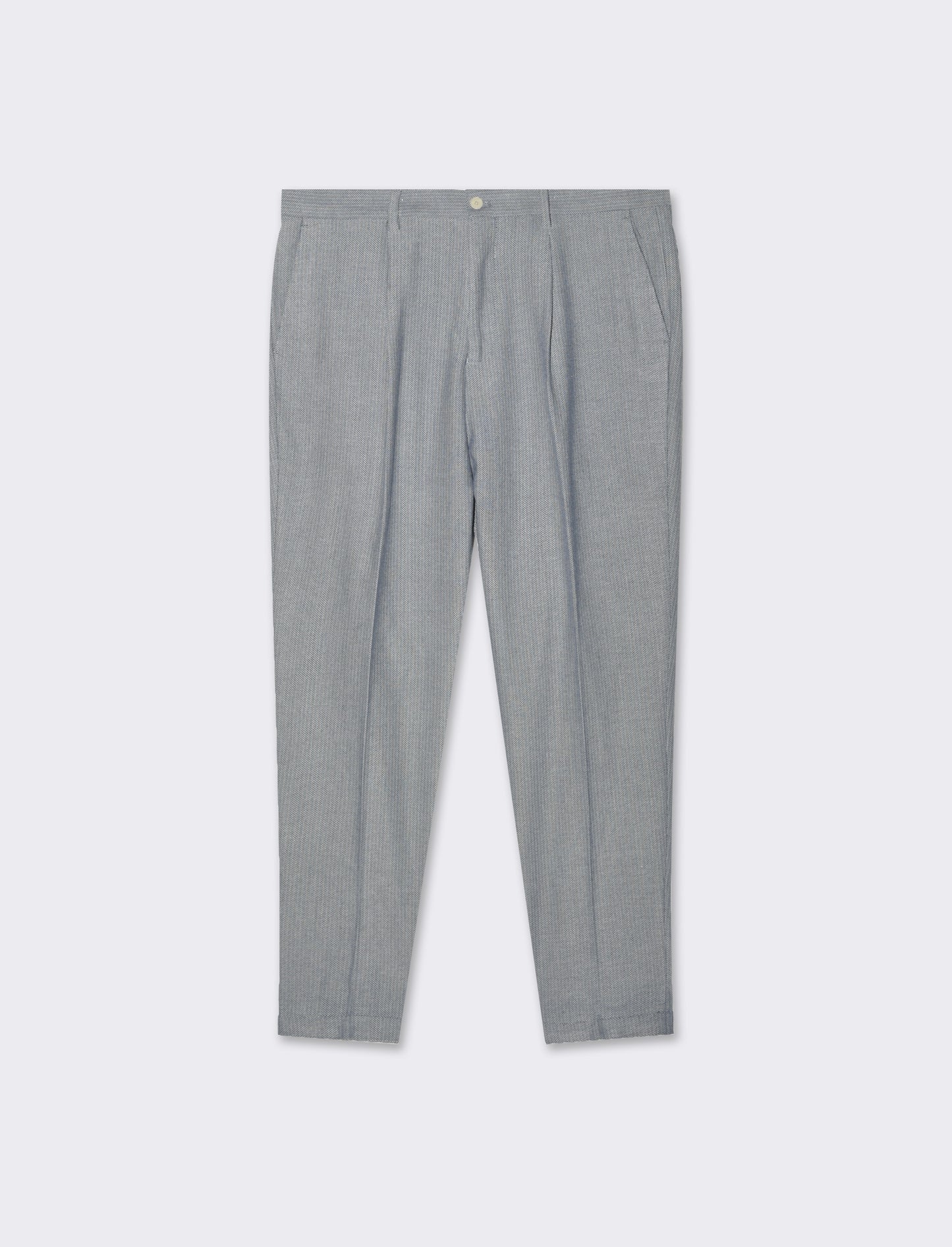 Pantaloni da completo tessuto strutturato da uomo - Bluette