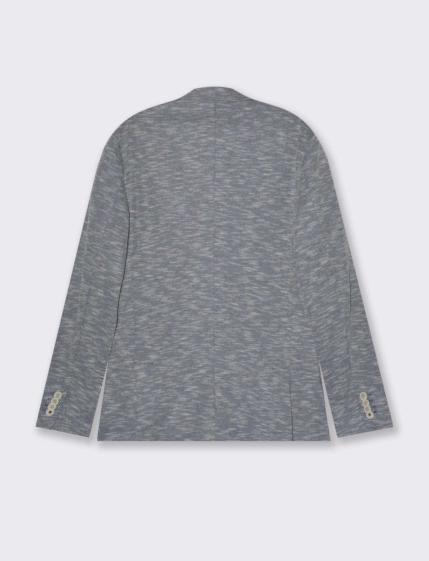 Man's jacquard structured blazer - Blue
