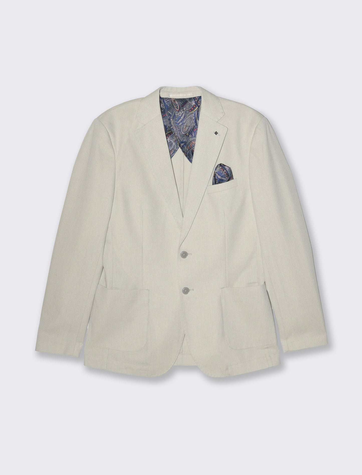 Blazer struttura occhio di pernice da uomo - Beige