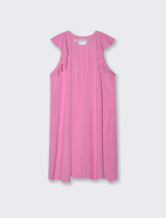 Vestito giro manica da donna - Rosa