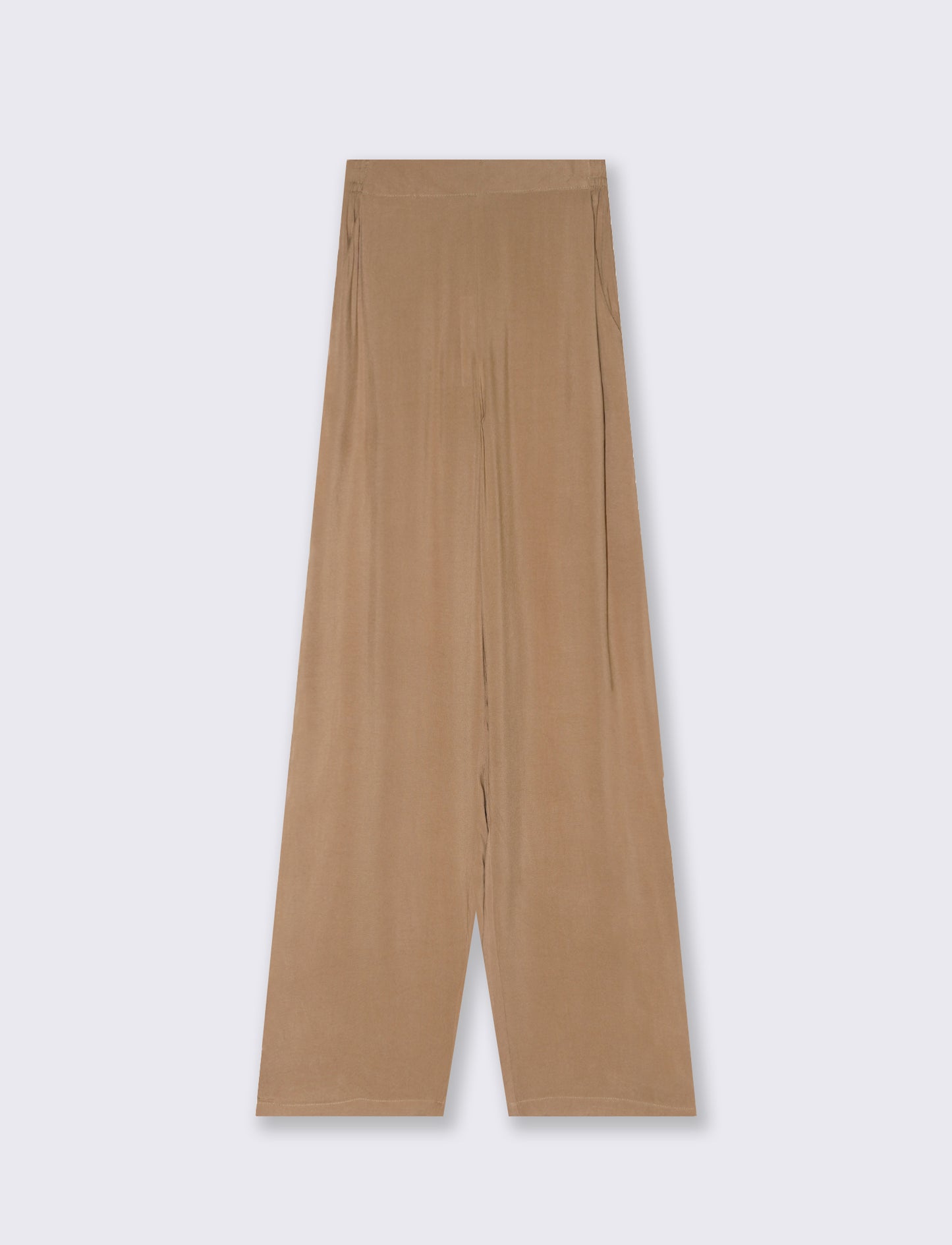 Pantalone con fusciacca in vita da donna - Caramello