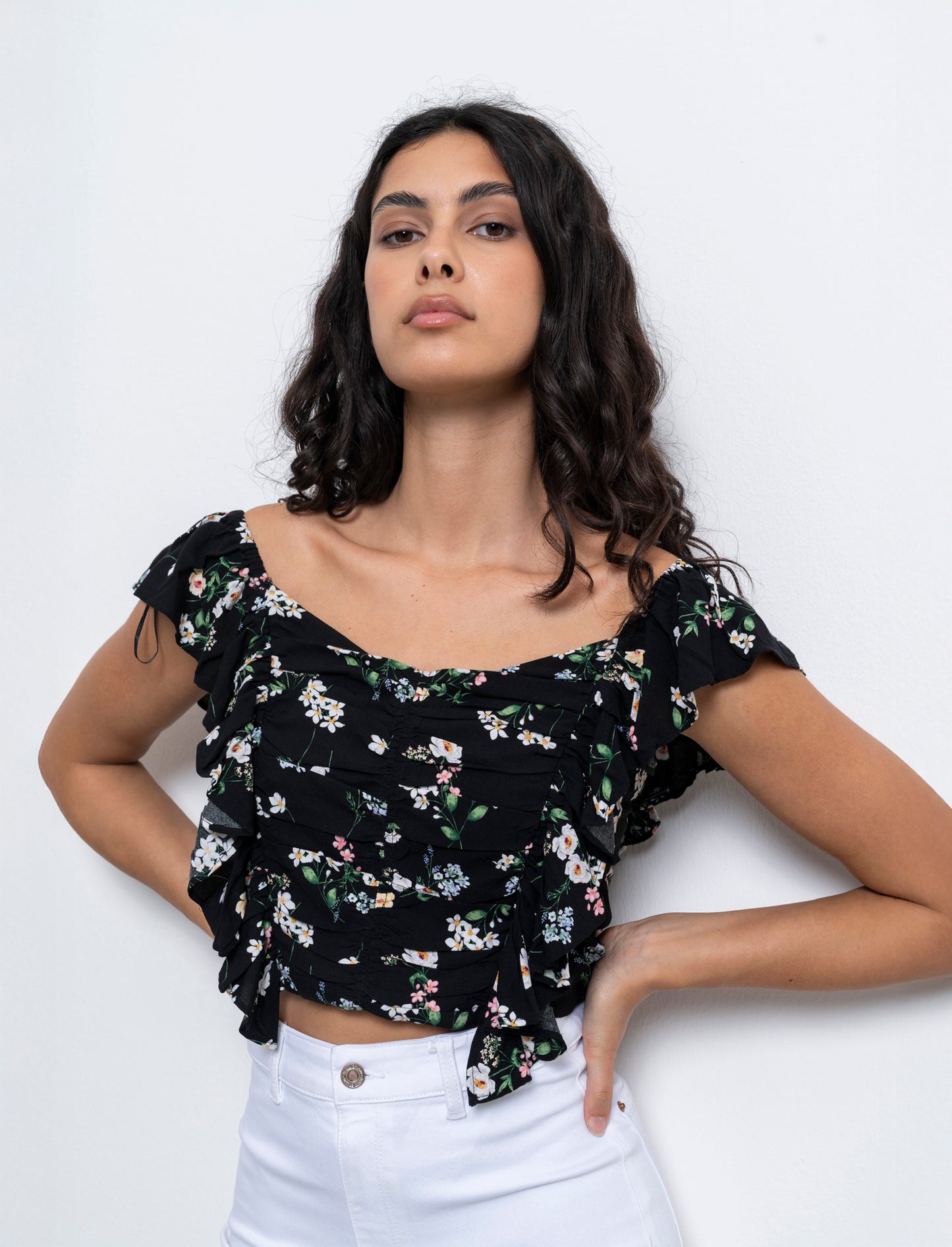 Top con rouches da donna - var 1