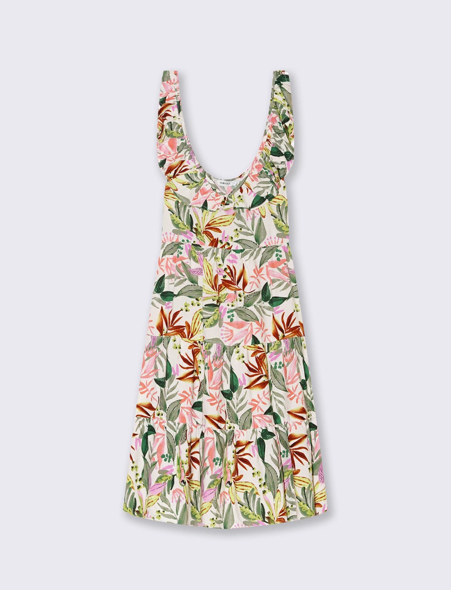 Vestito corto con rouches da donna - var 1