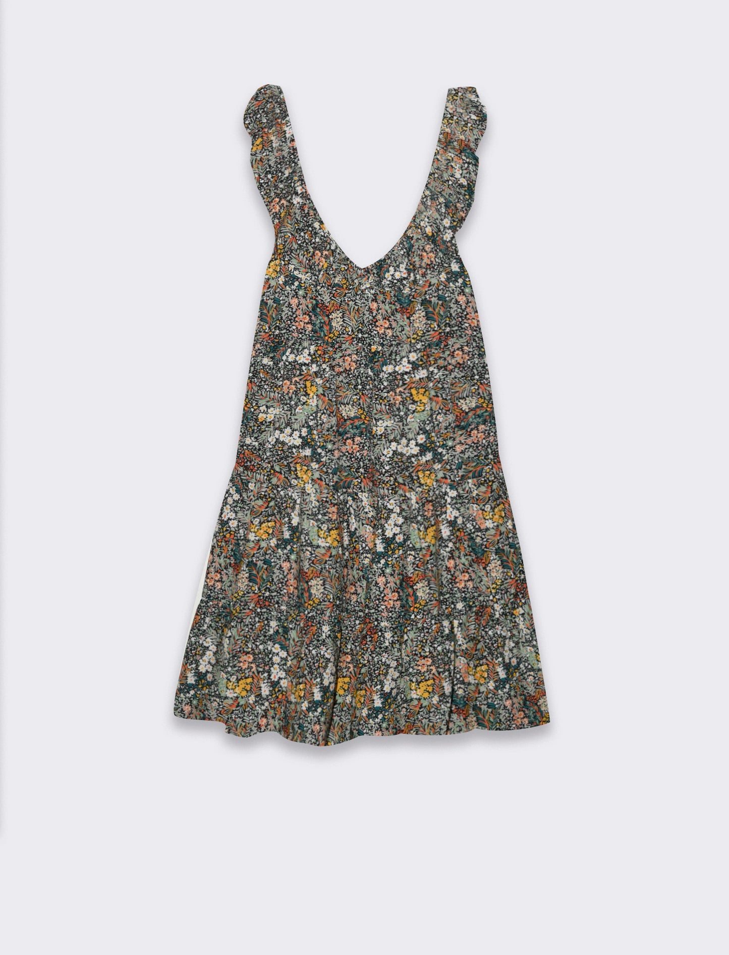 Vestito corto con rouches da donna - var 2