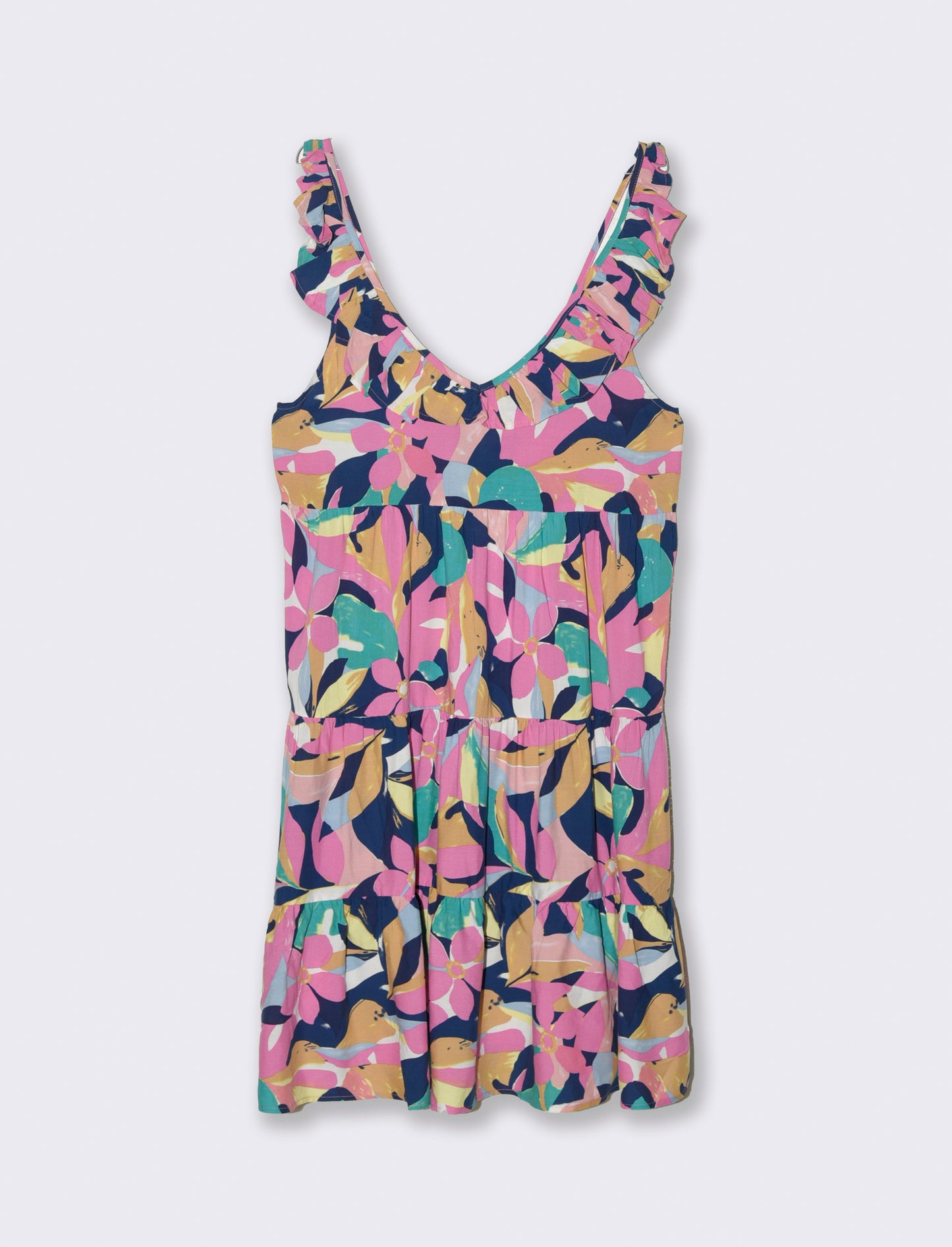 Vestito corto con rouches da donna - var 3