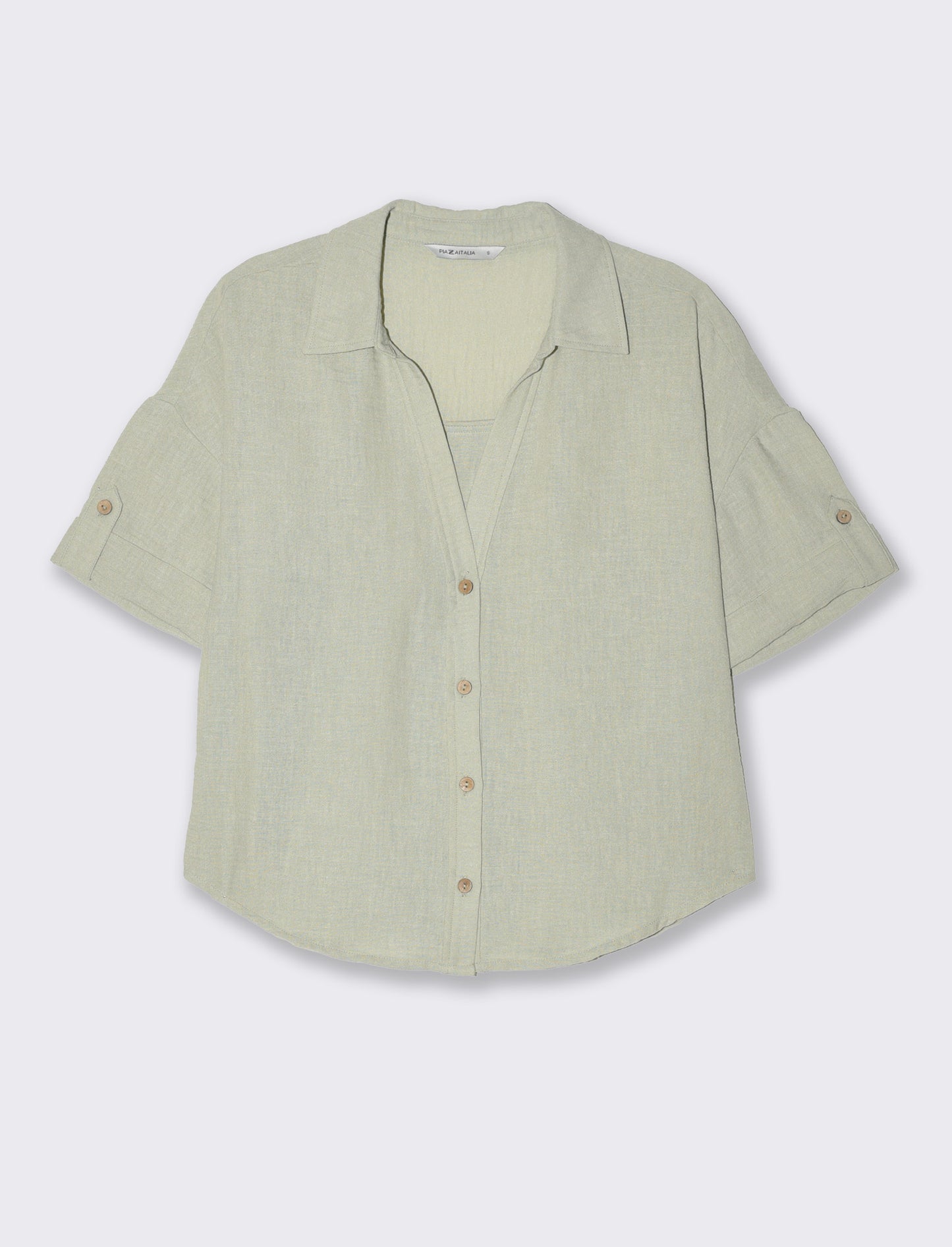 Woman's short sleeve shirt - Green