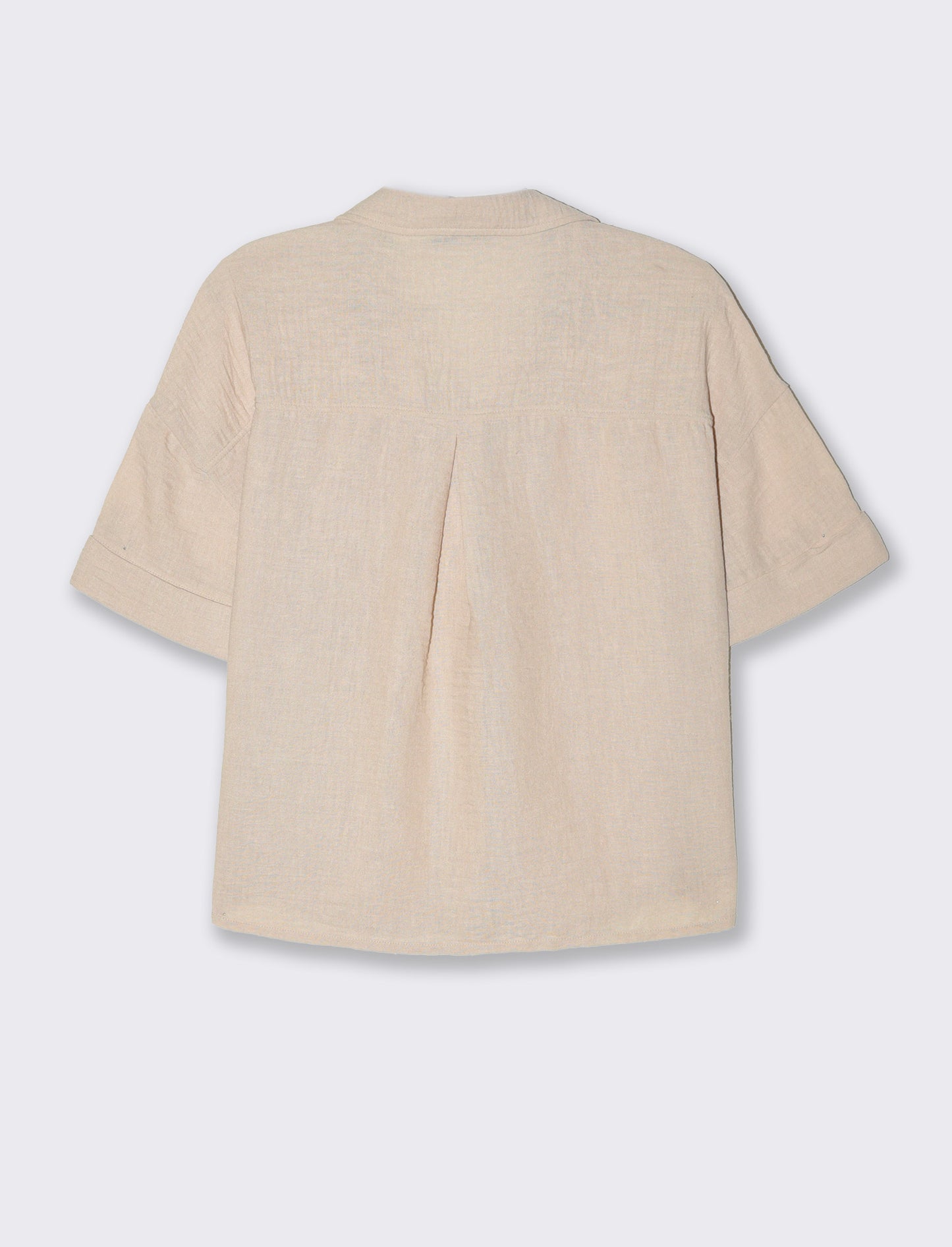 Woman's short sleeve shirt - Brown