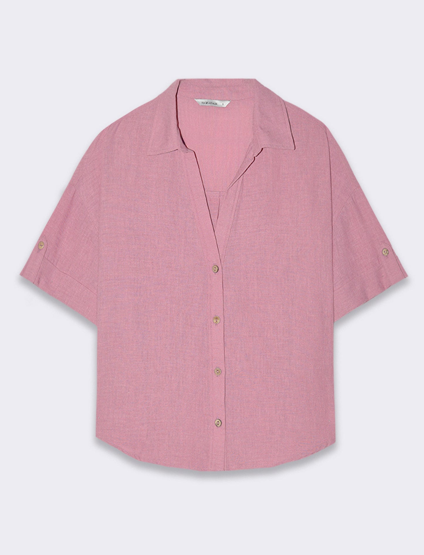 Woman's short sleeve shirt - Pink