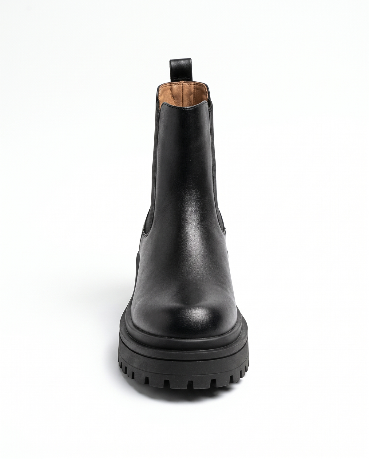 Tronchetto nero con fasce elastiche - Nero