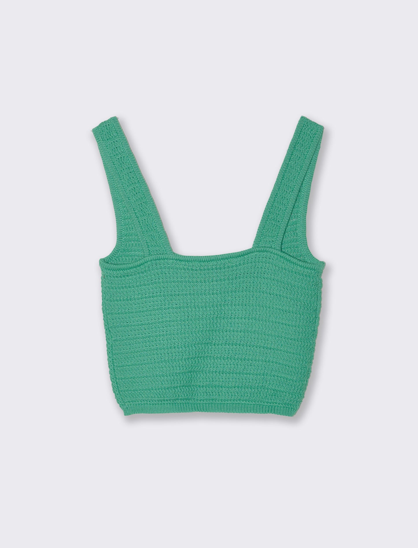 Top crochet da donna - Verde smeraldo