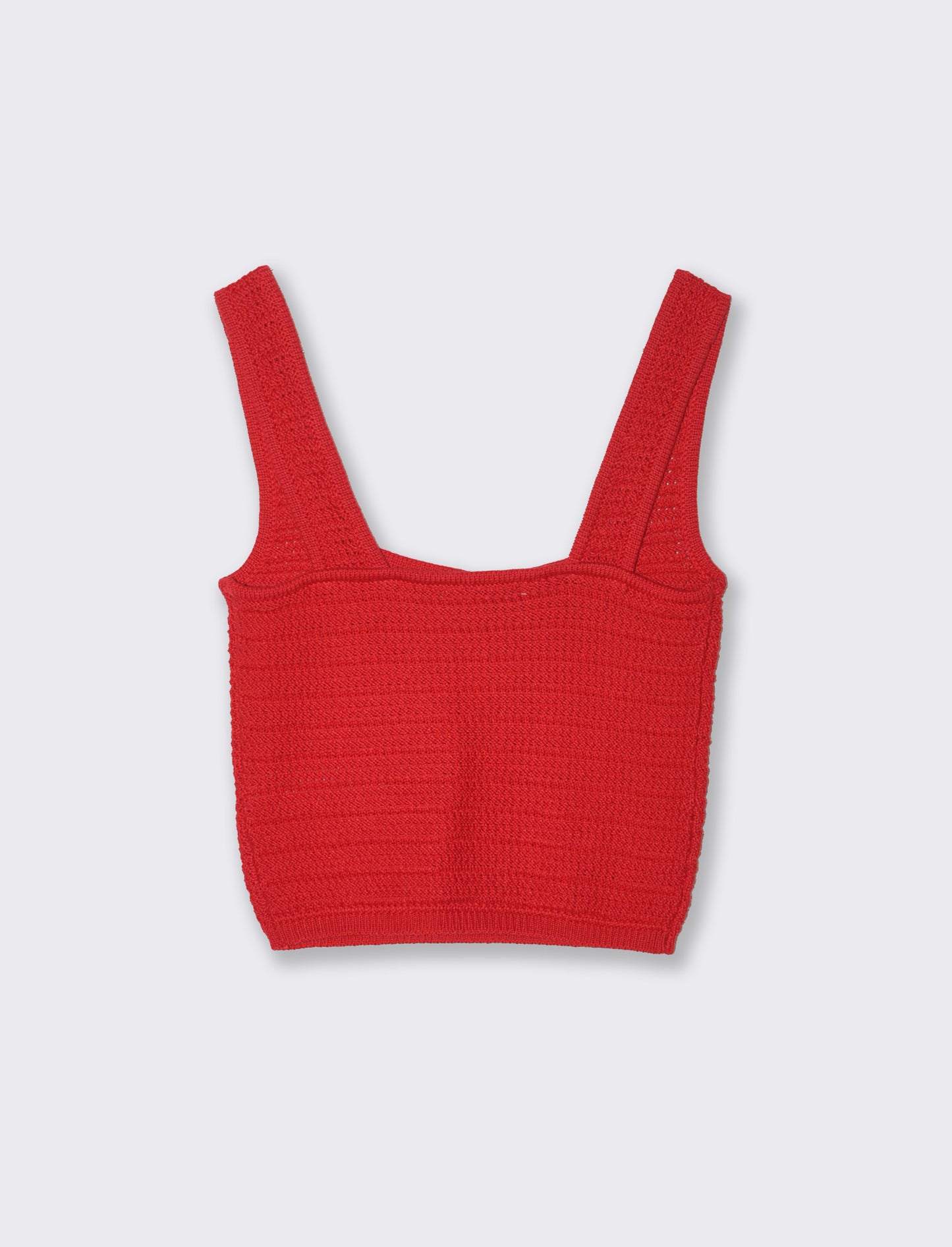 Top crochet da donna - Rosso scarlatto