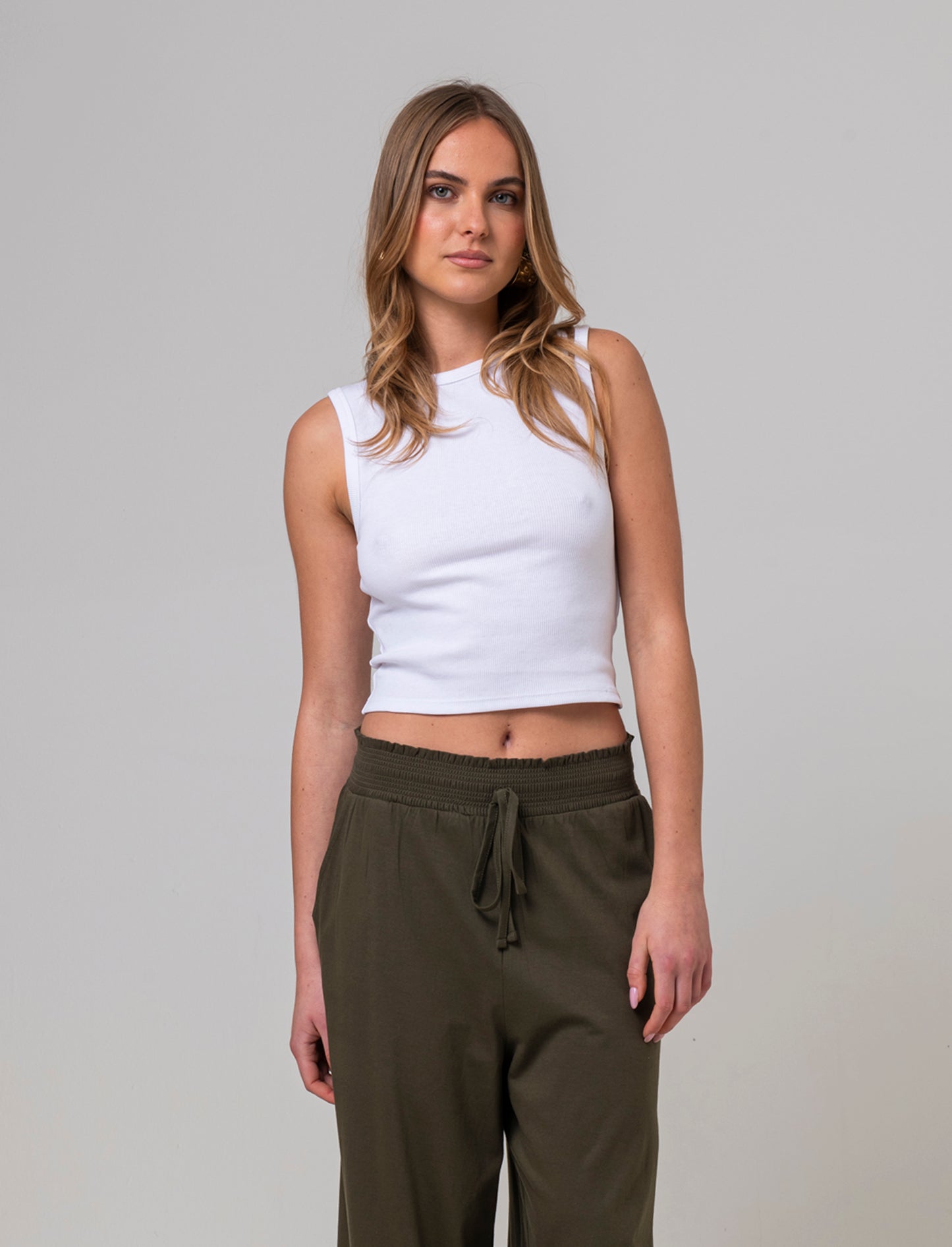 Top basico da donna - Bianco