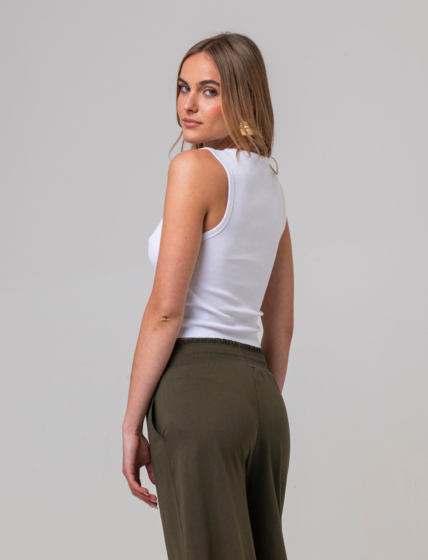 Top basico da donna - Bianco