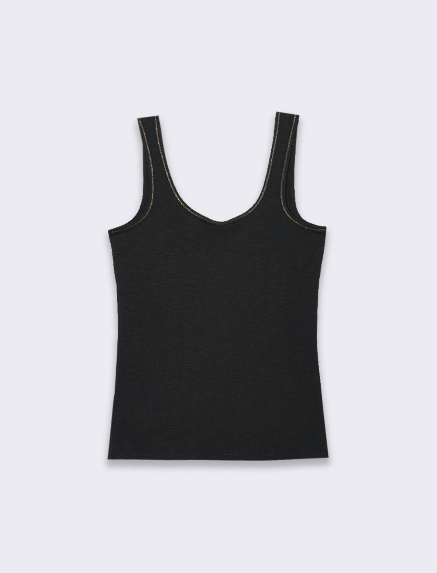 Top con passamaneria da donna - Nero