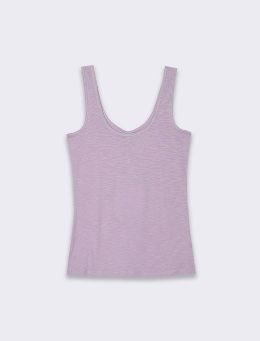 Top con passamaneria da donna - Viola glicine