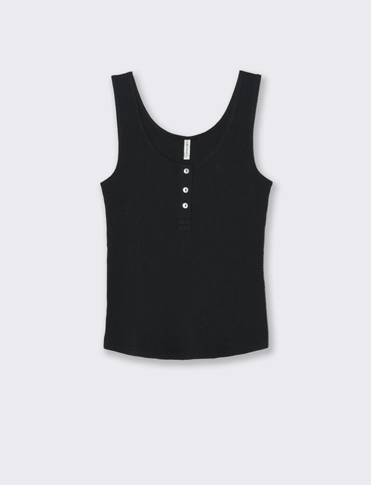 Top con scollo serafino da donna - Nero