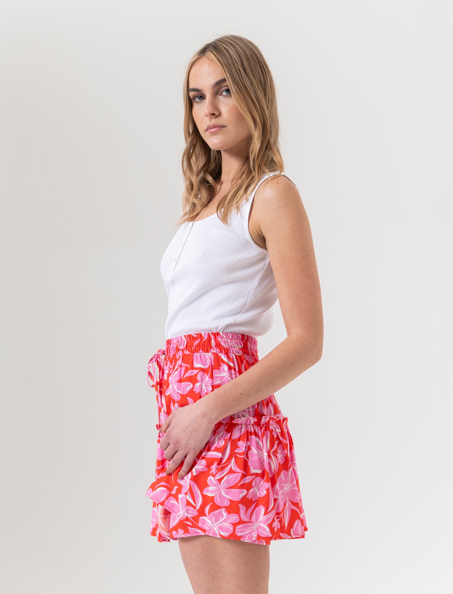 Top con scollo serafino da donna - Bianco