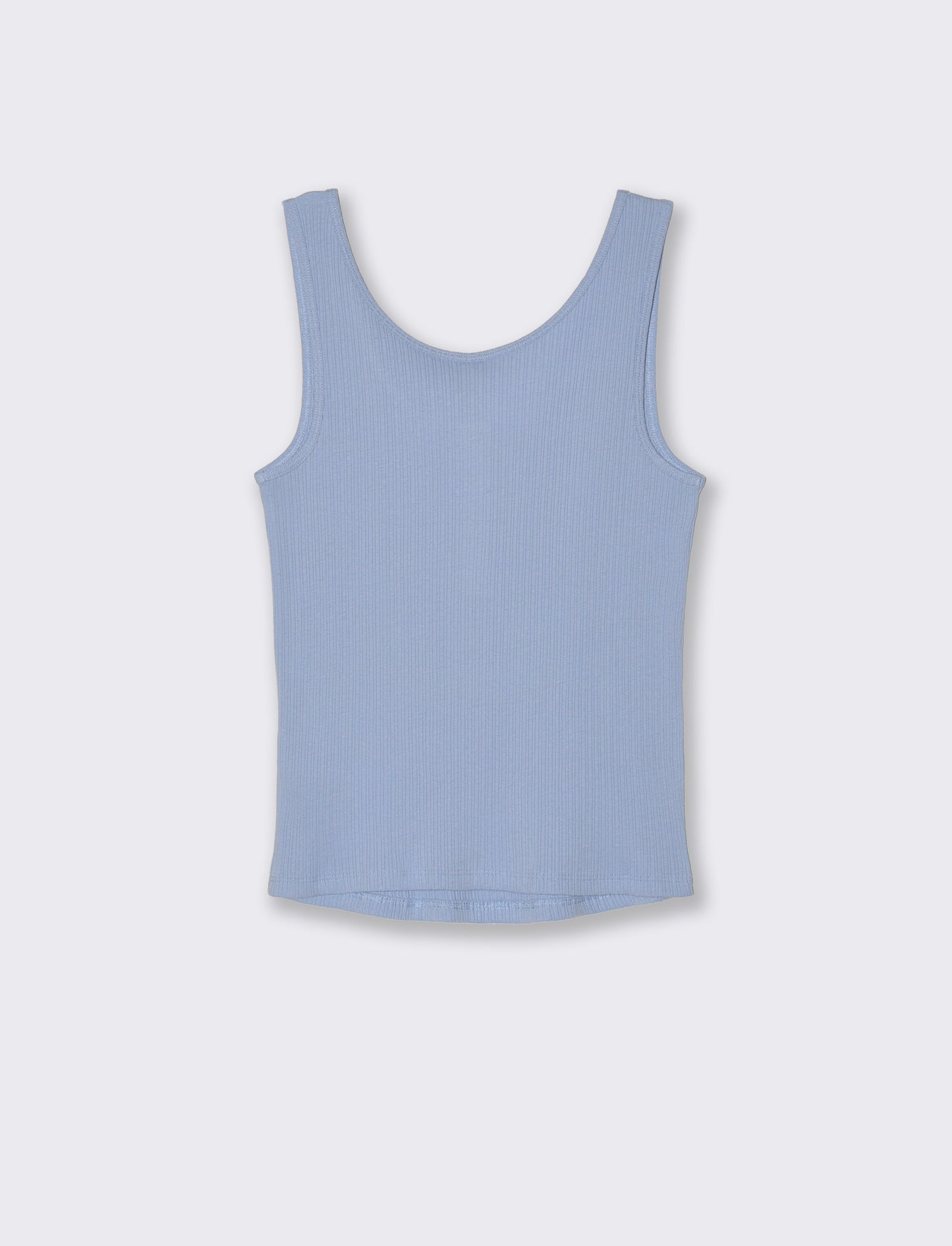 Top con scollo serafino da donna - Blu chiaro