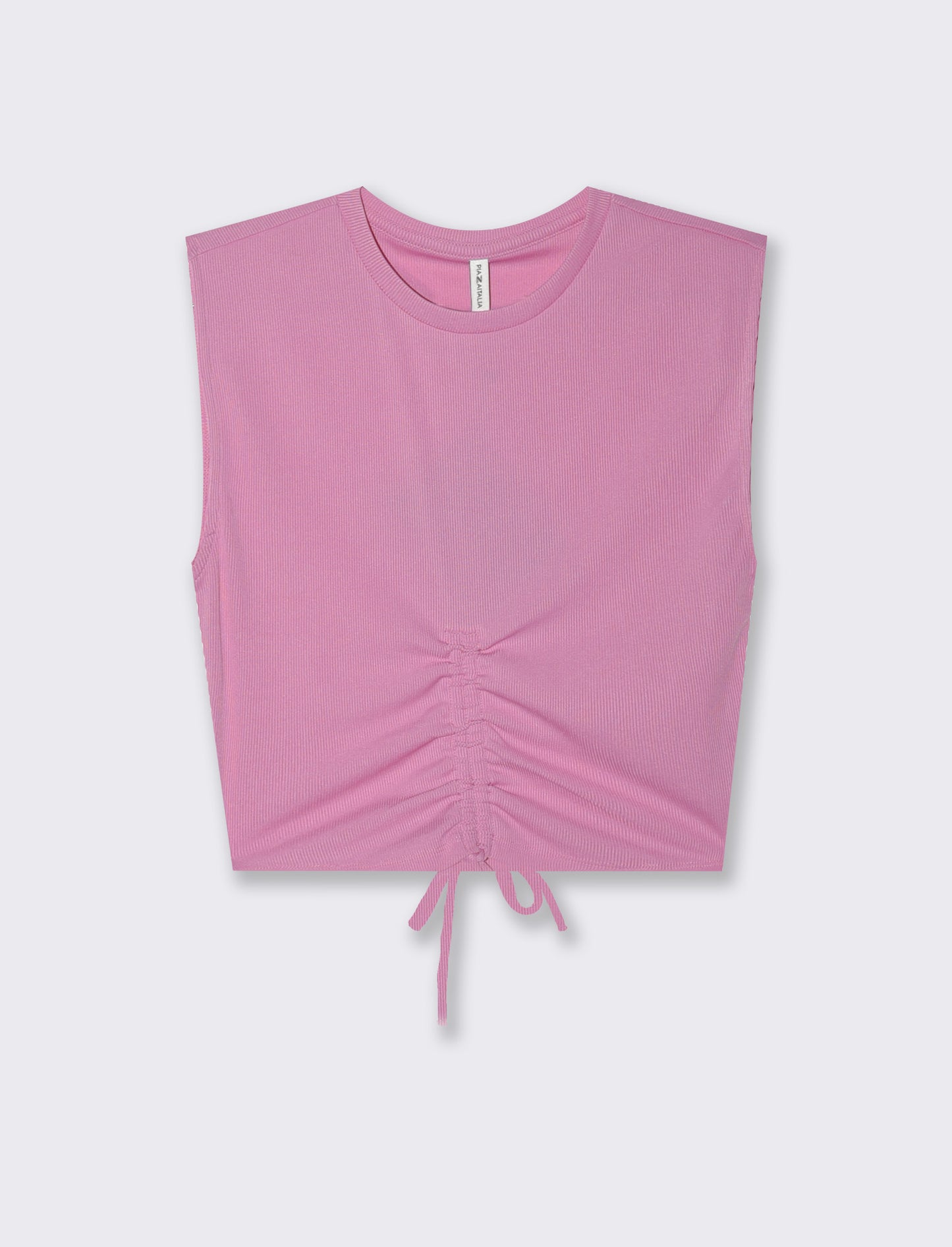 Top con coulisse da donna - Rosa