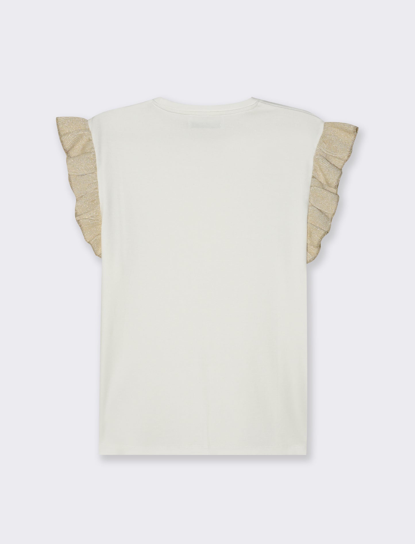 T-shirt con rouches da donna - Bianco