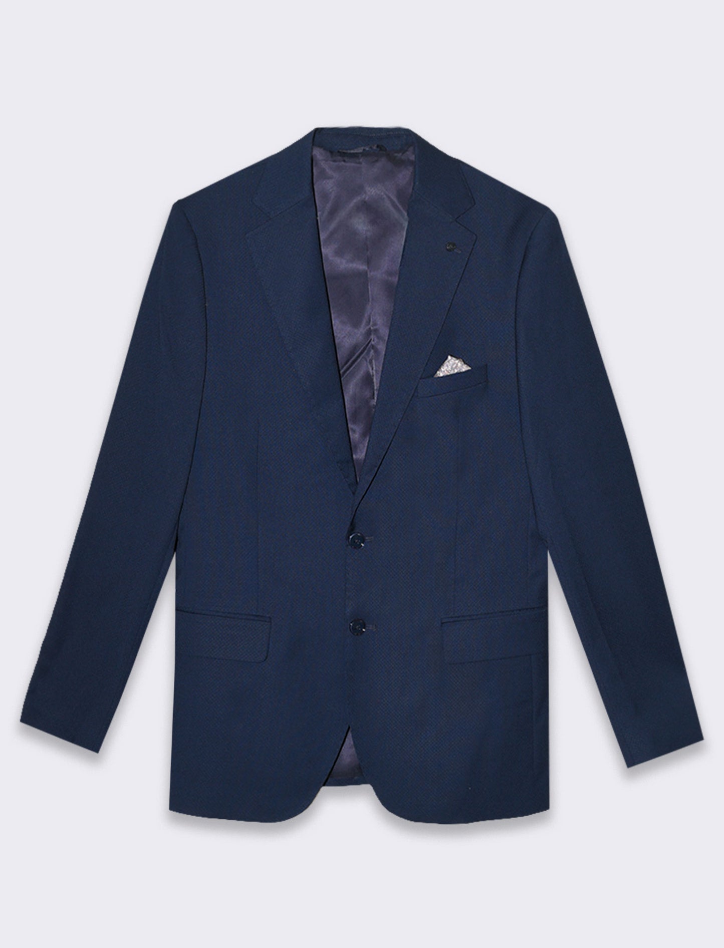 Man's jacquard blazer for complete look - Blue