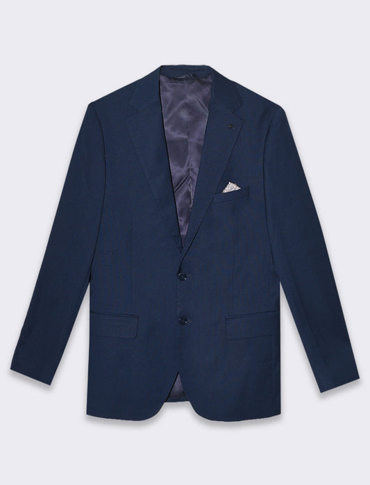 Man's jacquard blazer for complete look - Blue