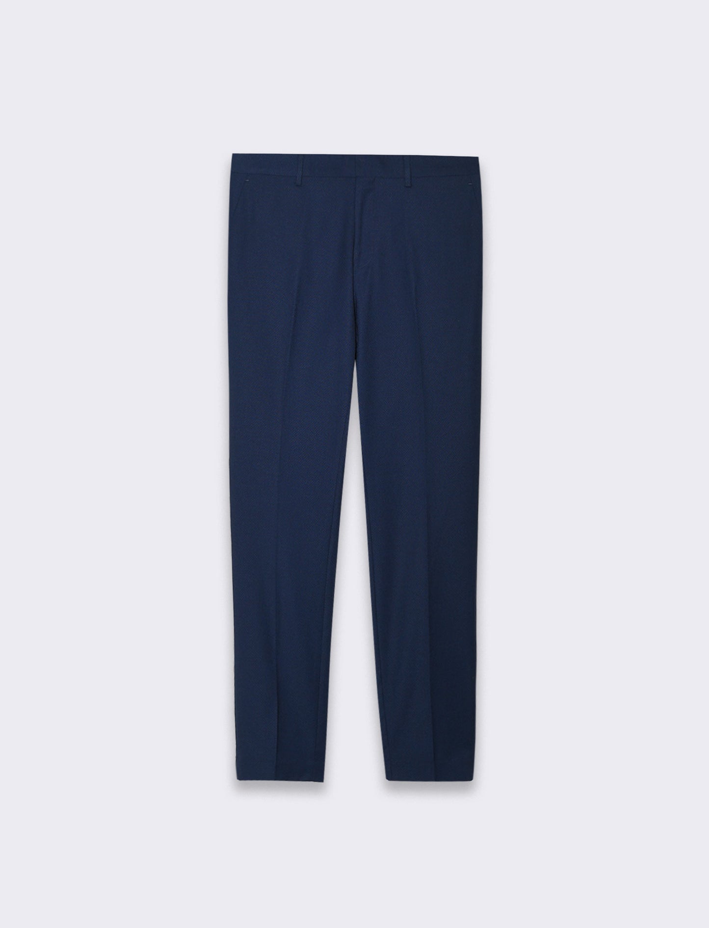 Pantaloni struttura jacquard da completo da uomo - Blu