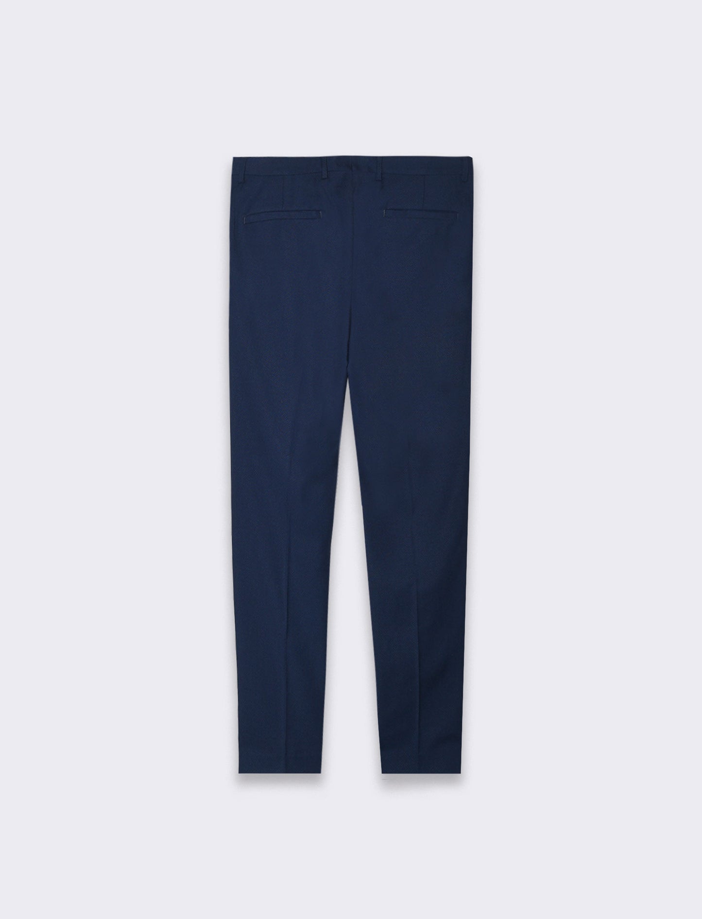 Pantaloni struttura jacquard da completo da uomo - Blu