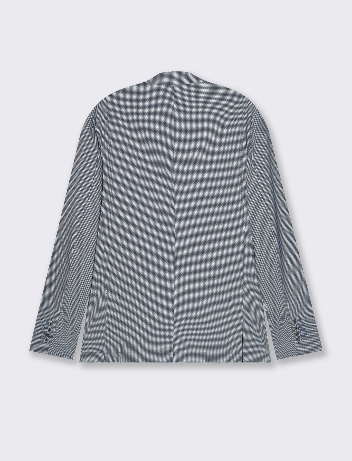 Man's jacquard structured blazer - Blue