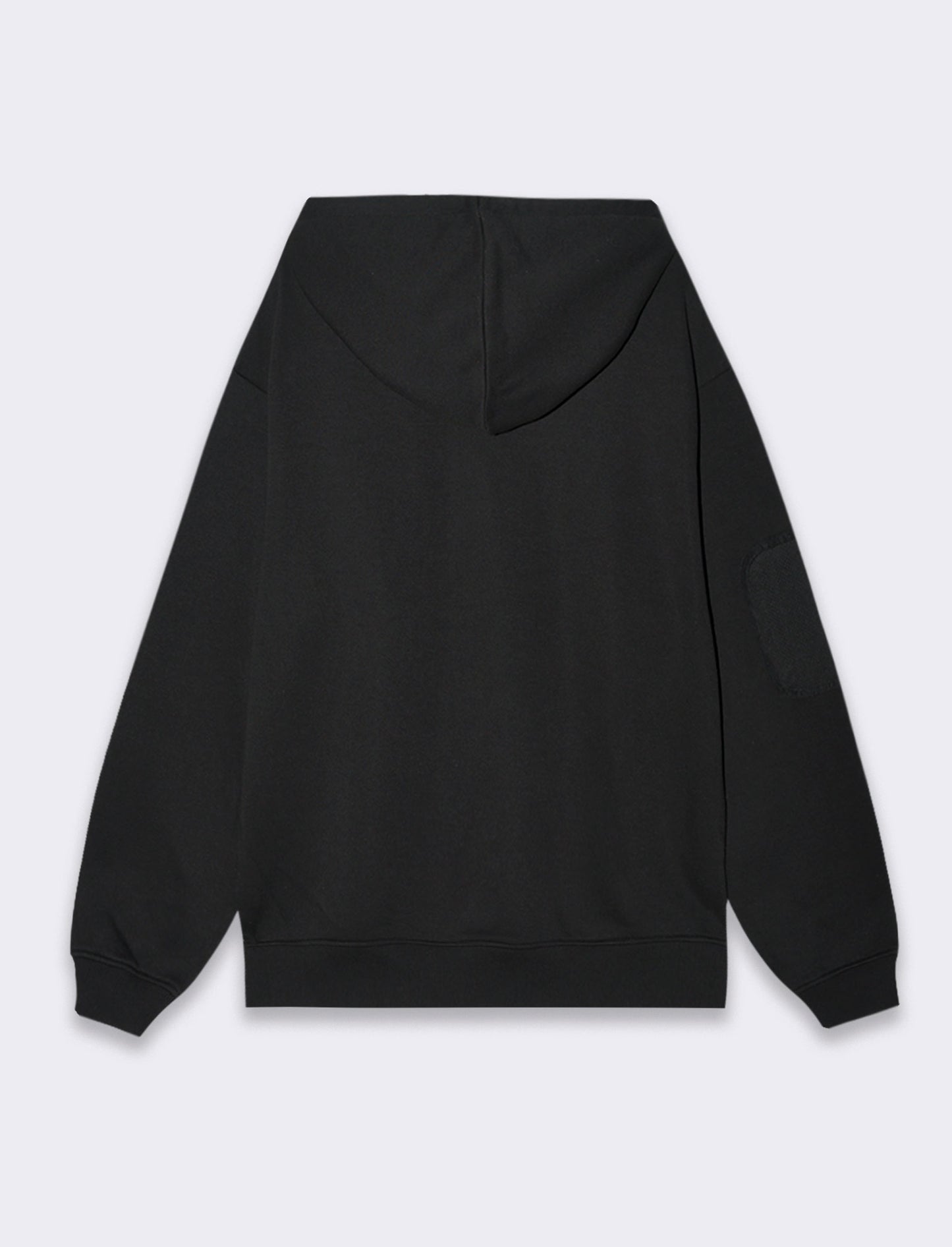 Felpa con stampe e cappuccio da uomo - Nero