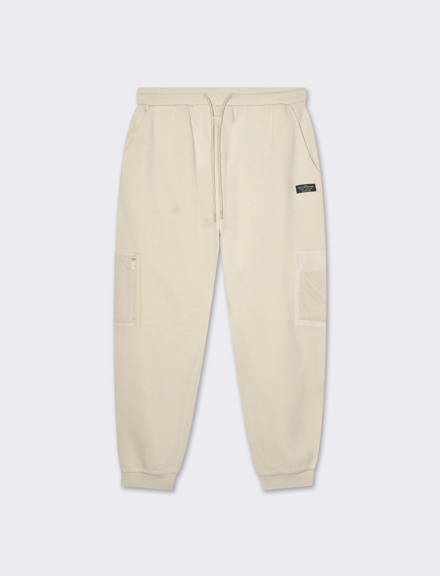Man's baggy fit sweatpants with pockets - Beige