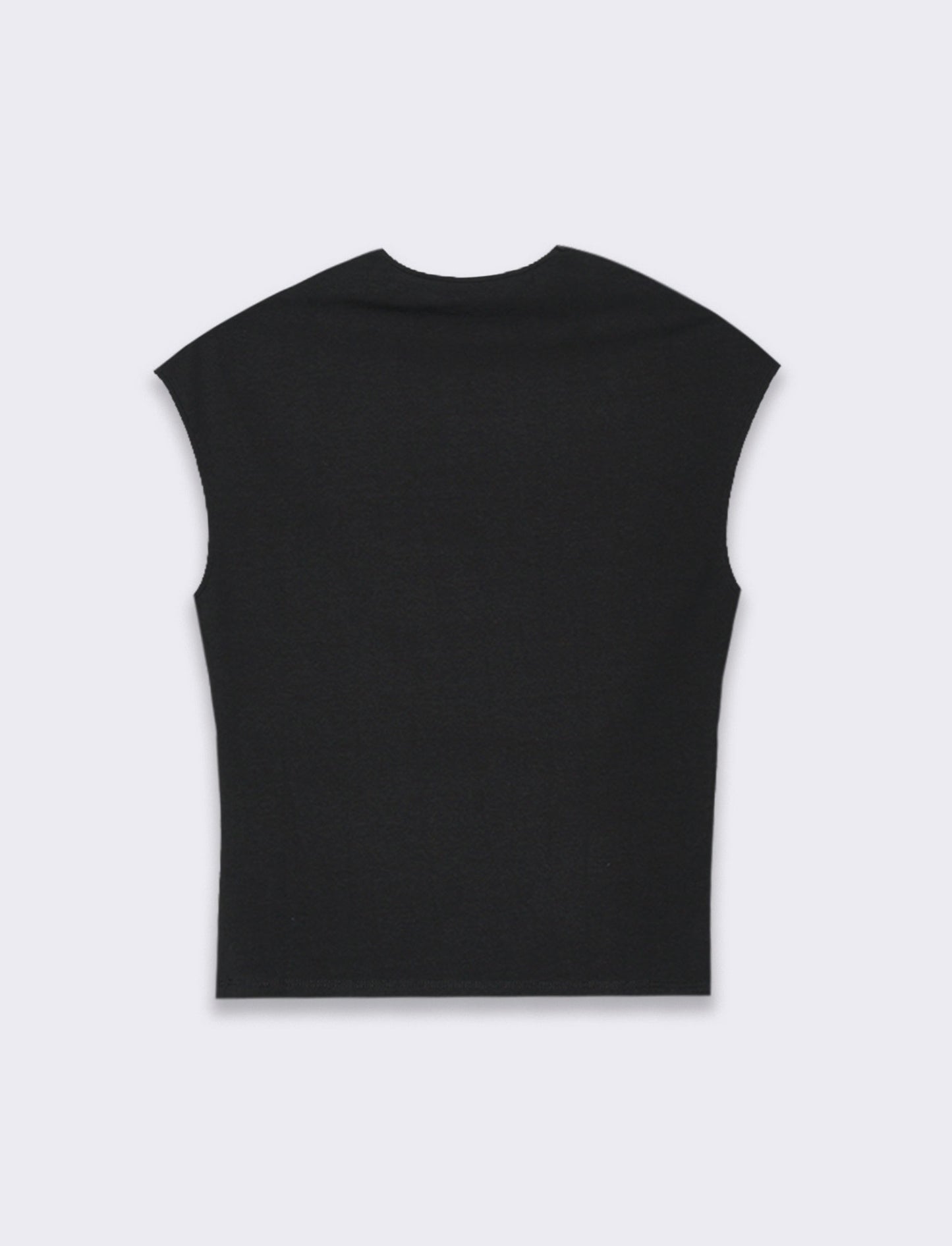 T-shirt scollo quadrato da donna - Nero