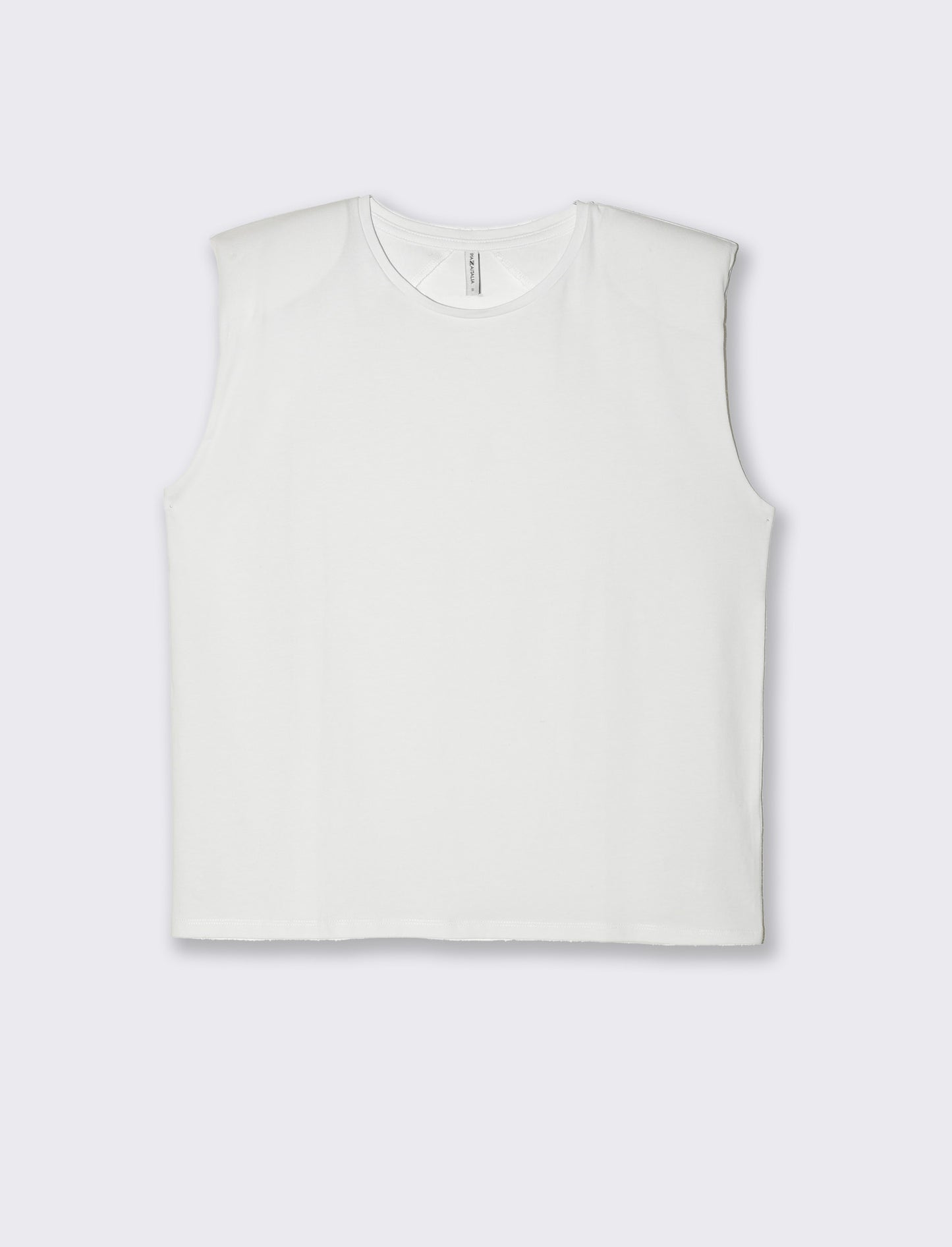 T-shirt con spalline da donna - Bianco
