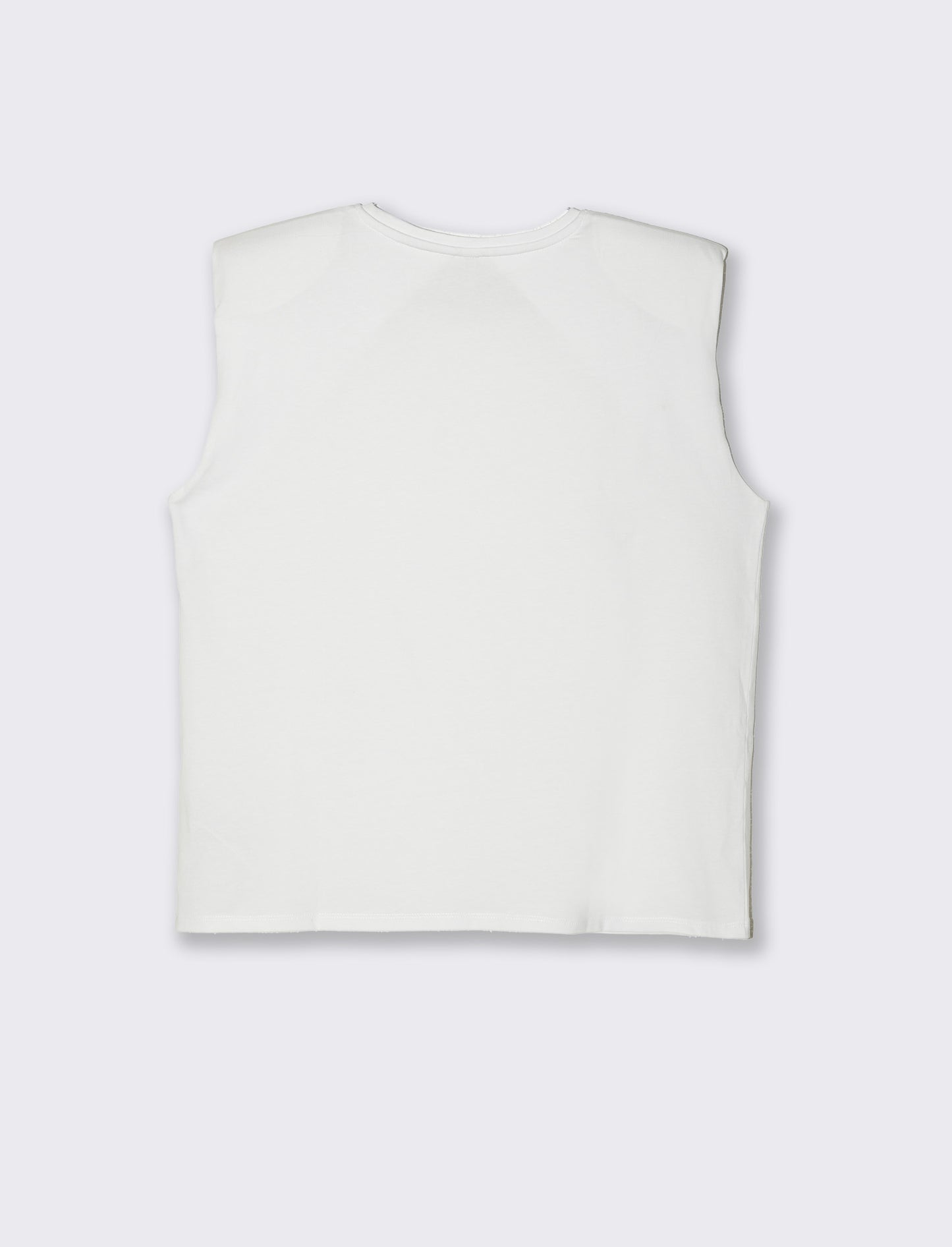 T-shirt con spalline da donna - Bianco