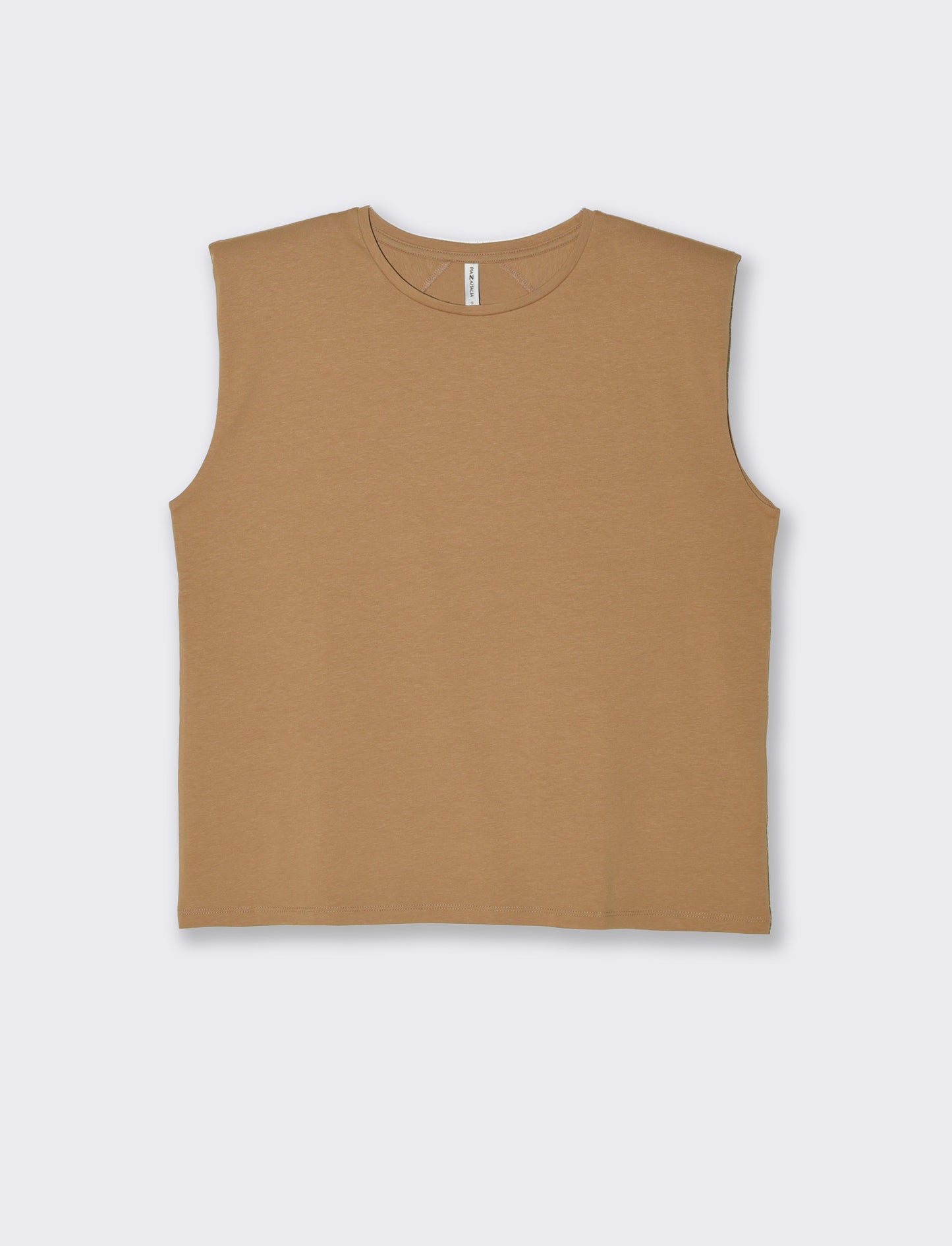 Woman's strappy t-shirt for stylish comfort - Beige