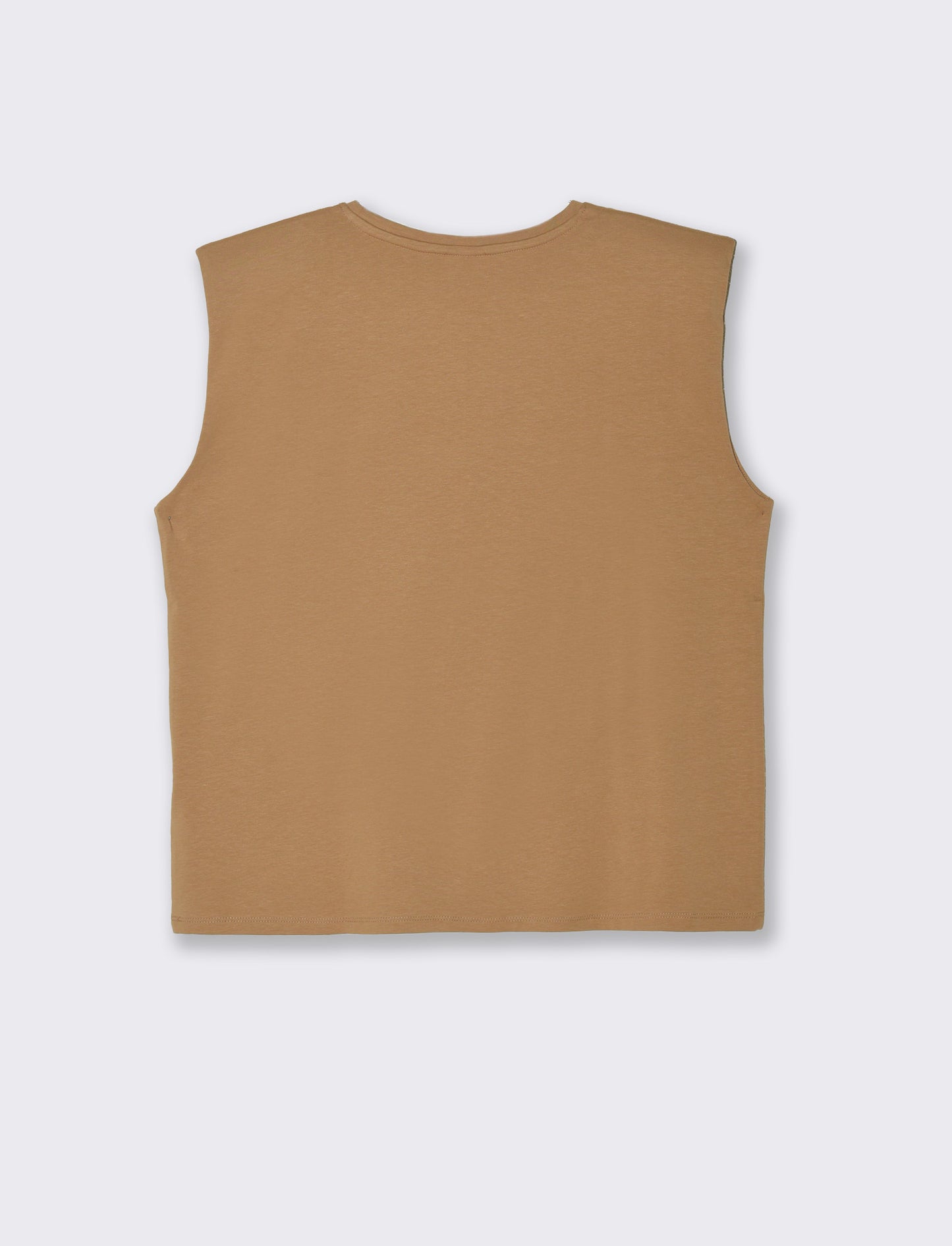 Woman's strappy t-shirt for stylish comfort - Beige