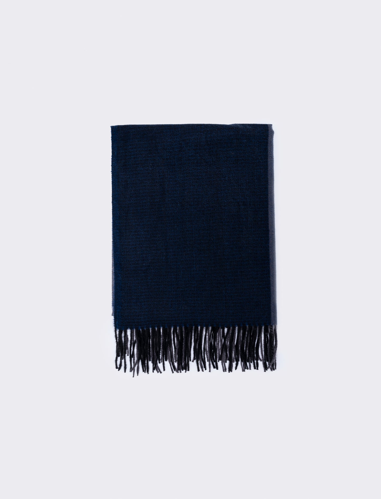 Fringed scarves for men with various designs - Blue