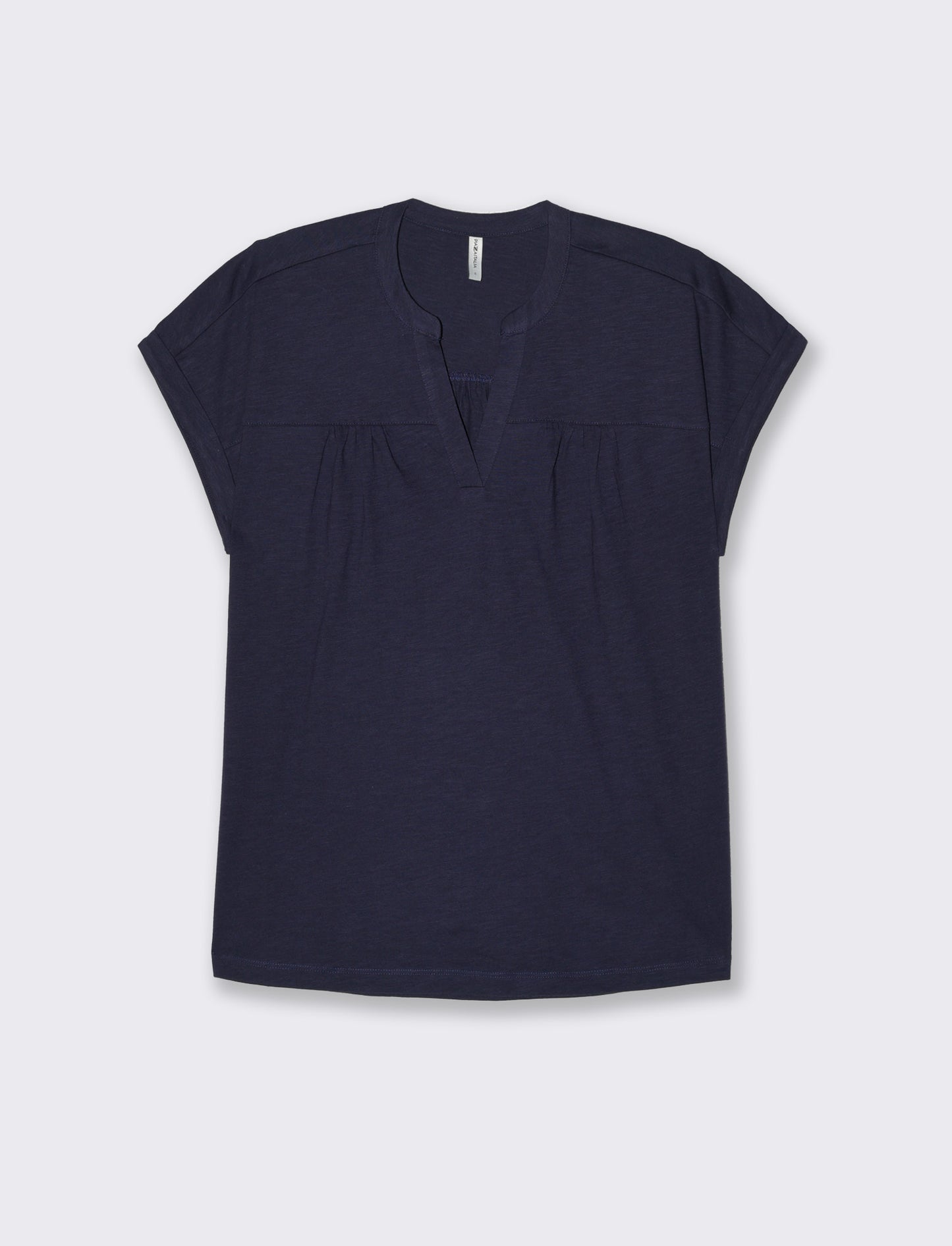 Woman's v-neck t-shirt for stylish comfort - Blue