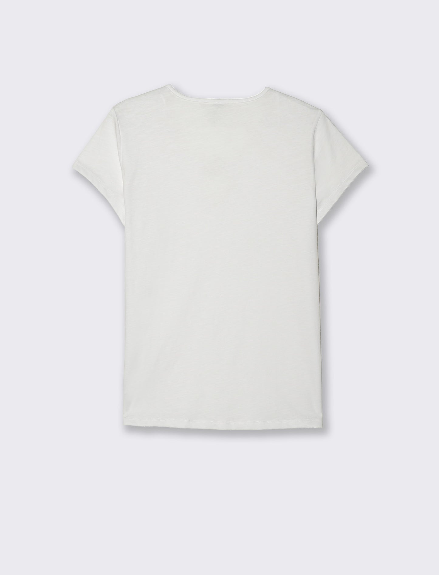 Woman's ring detail t-shirt - White