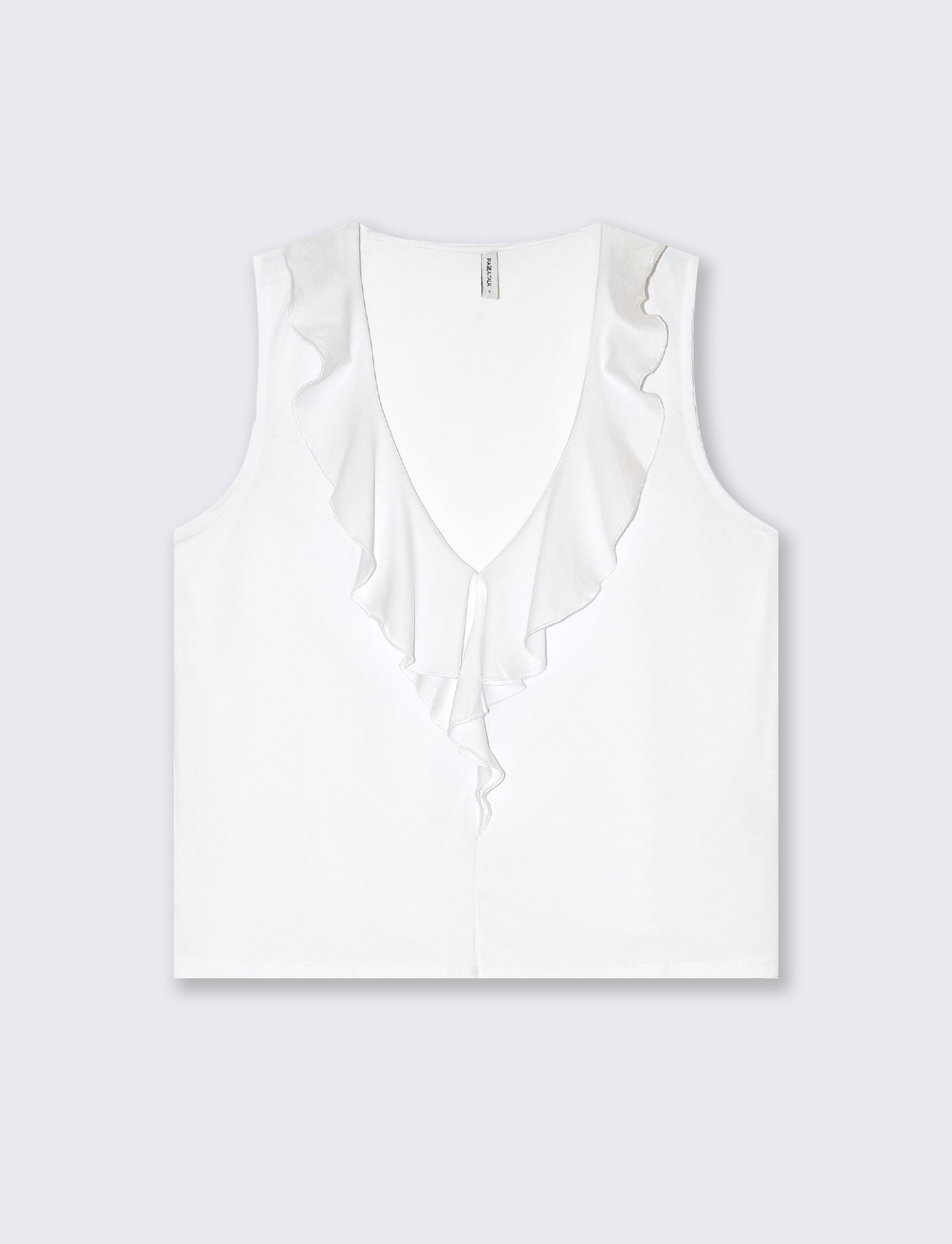 T-shirt con rouches da donna - Bianco