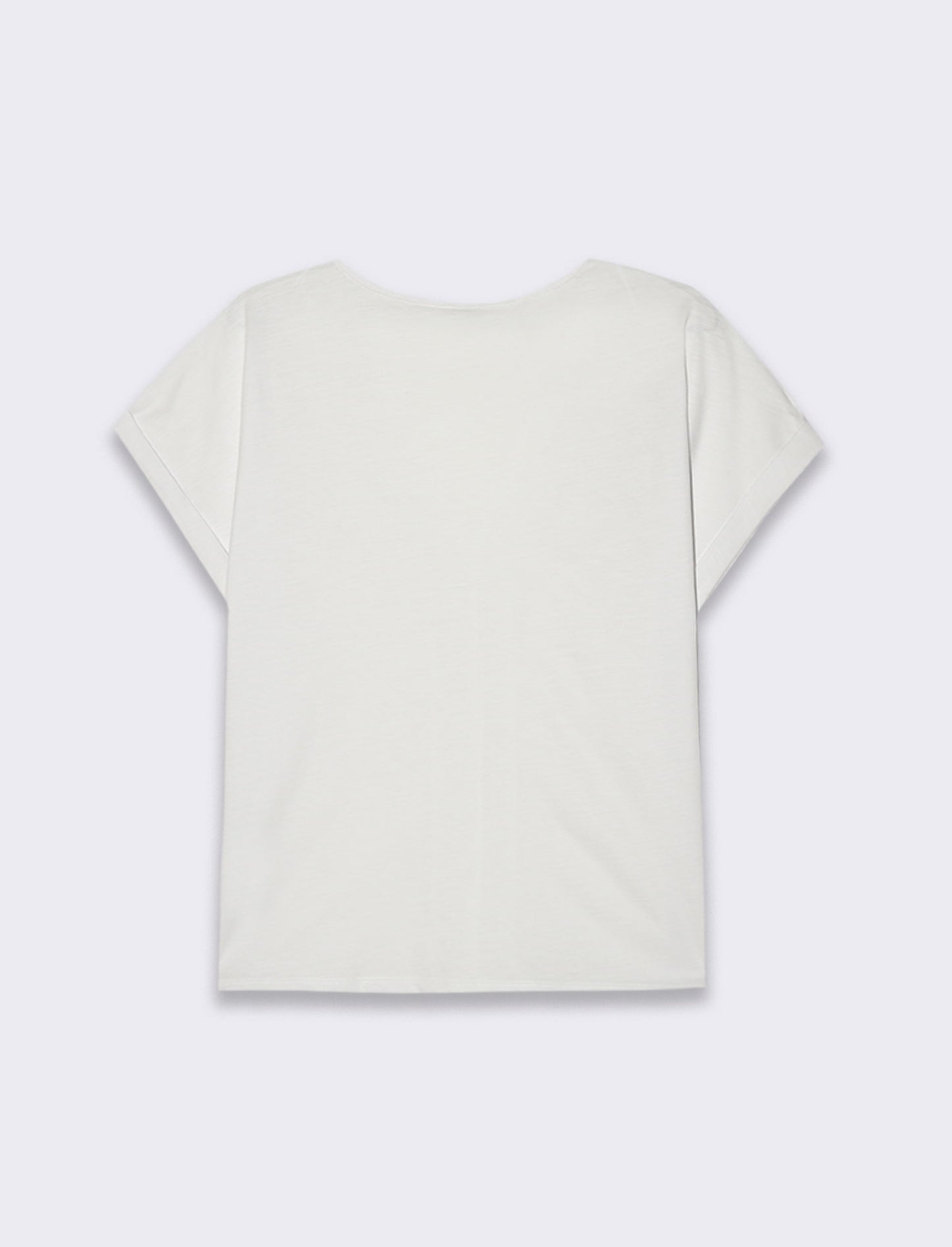 T-shirt con passamaneria da donna - Bianco